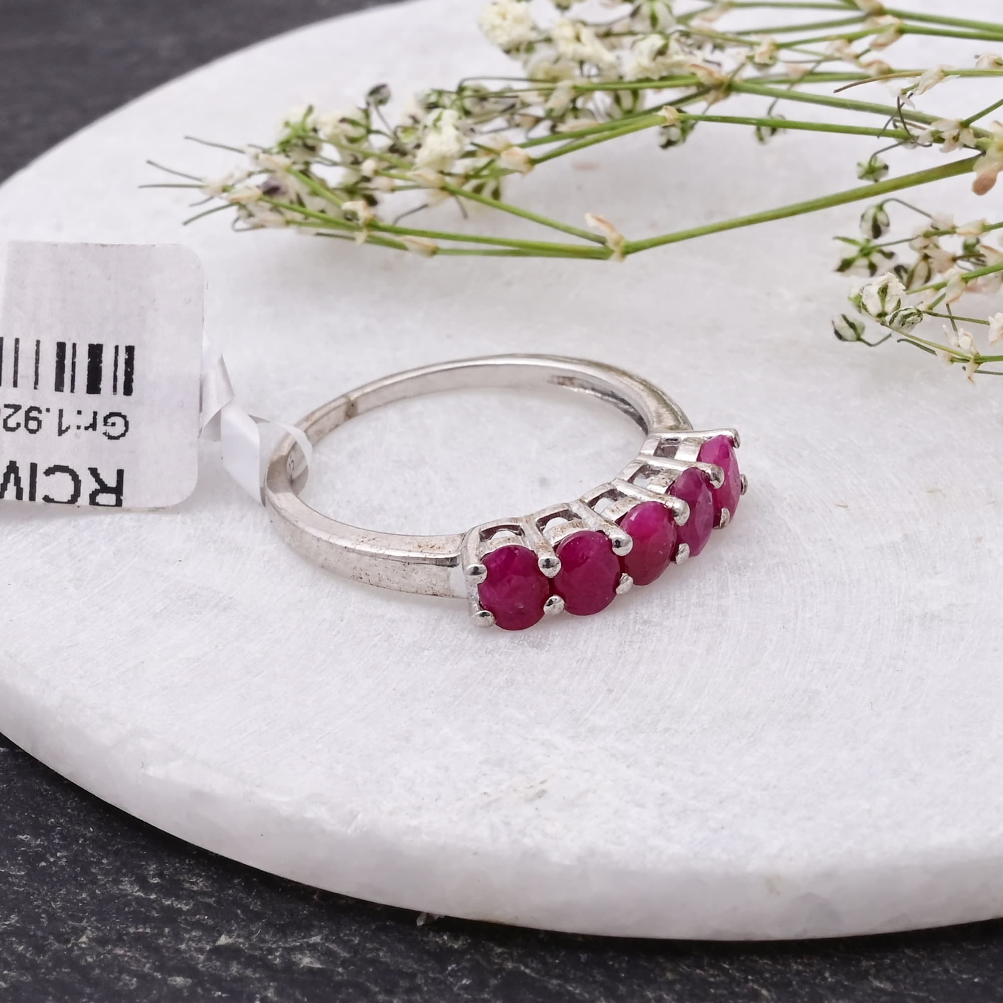 Ruby Harmony Band Ring