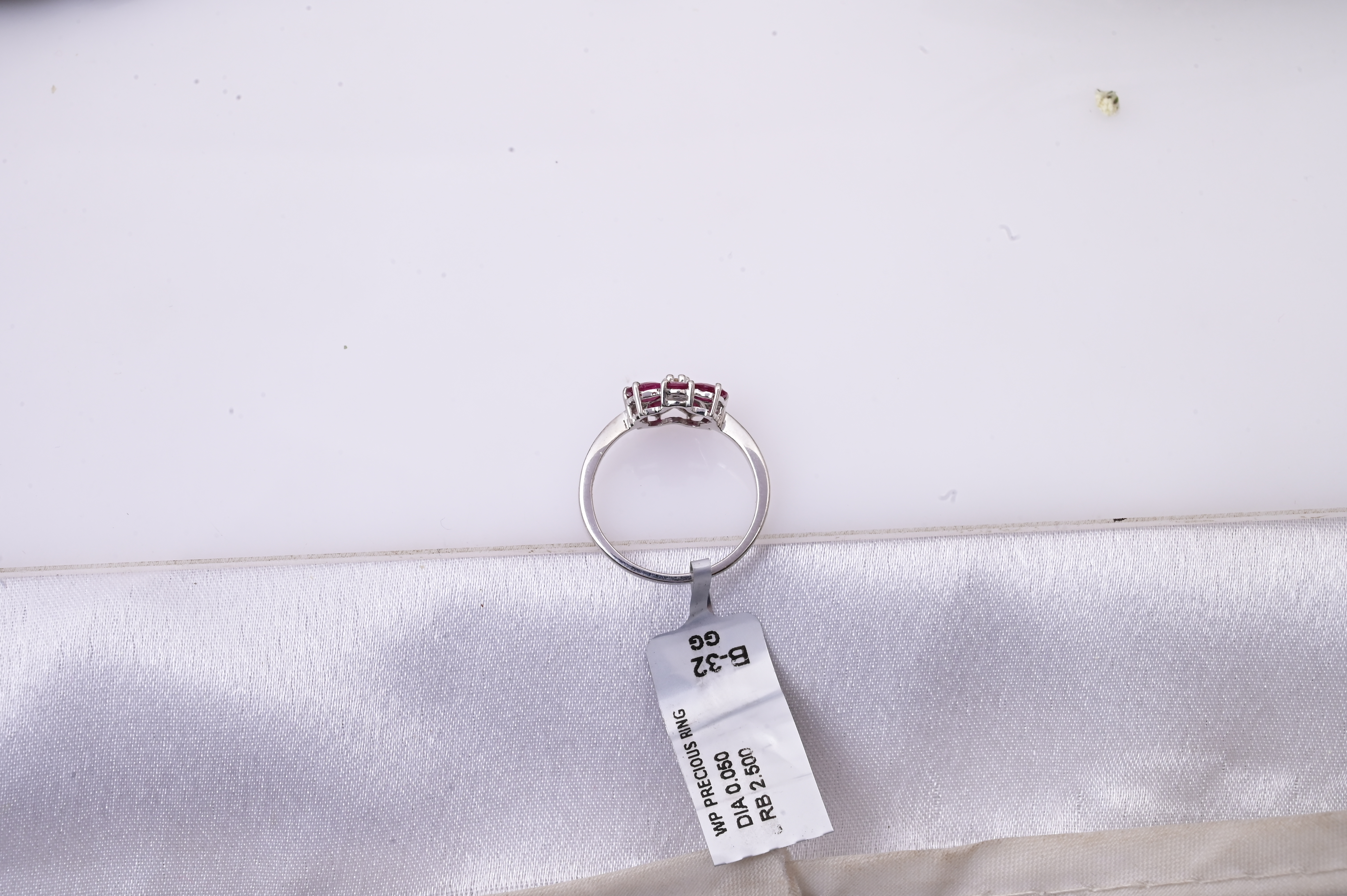 Ruby Blossom Flower Ring