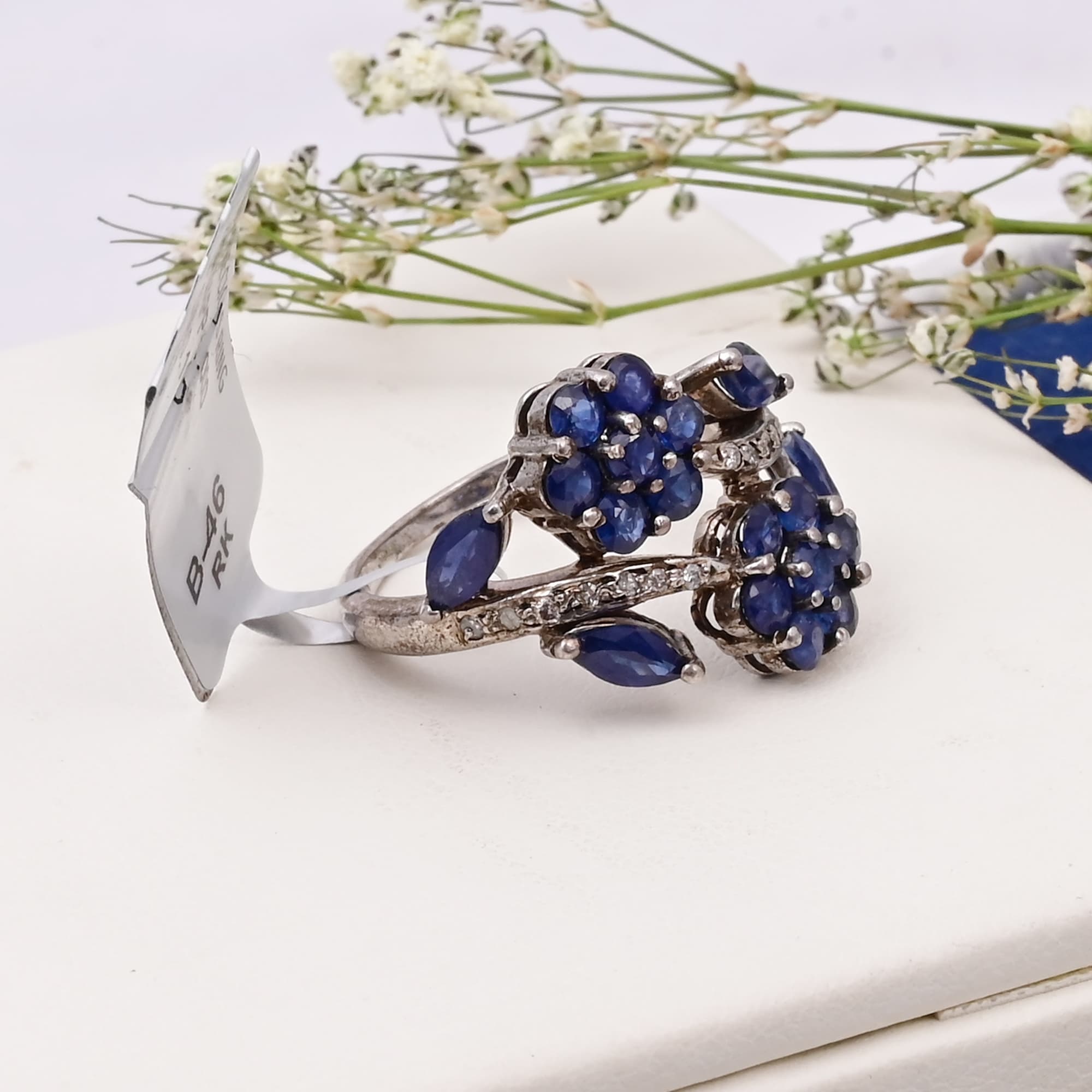 Royal Sapphire Blossom Ring alternate view