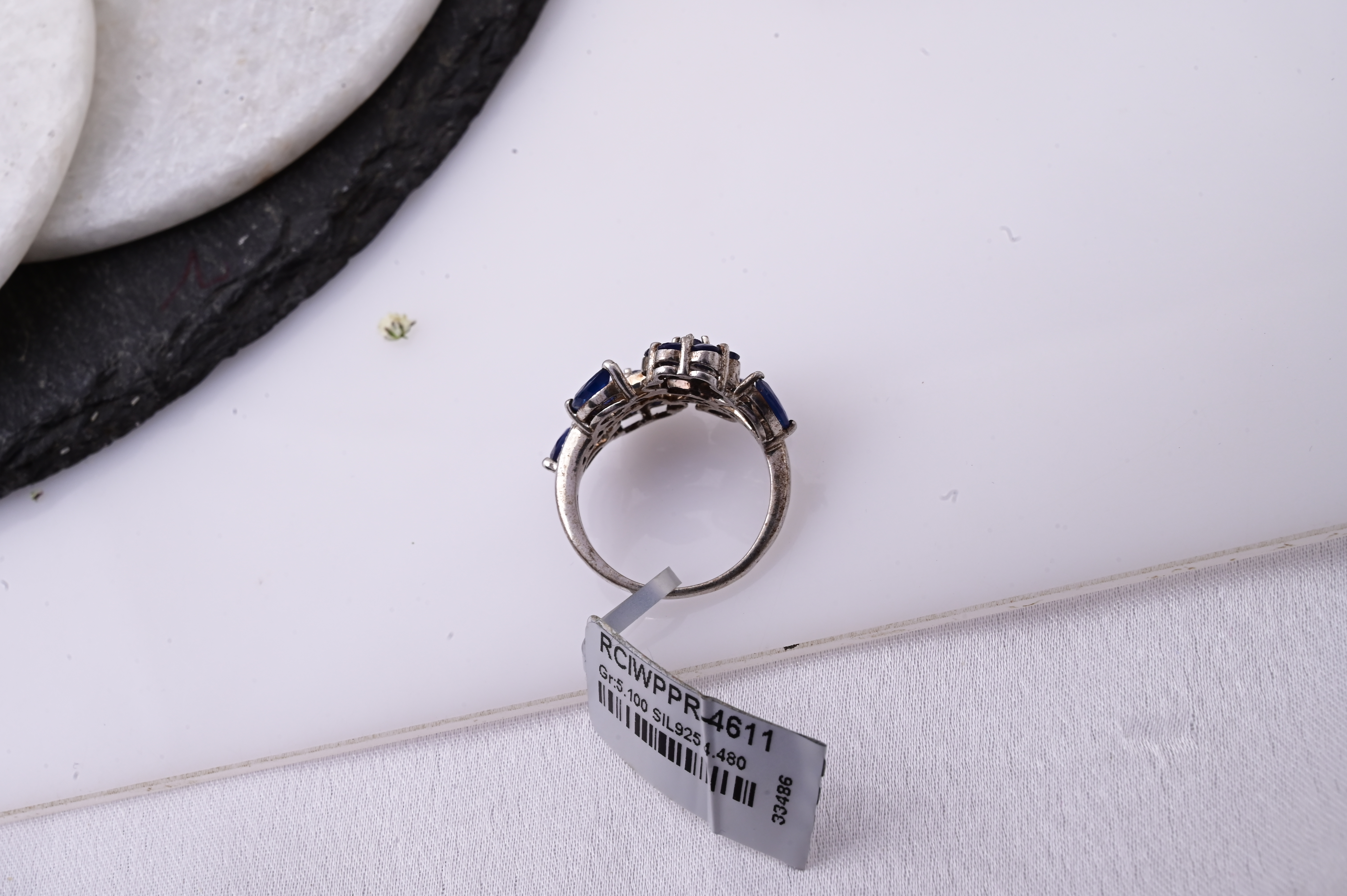 Royal Sapphire Blossom Ring