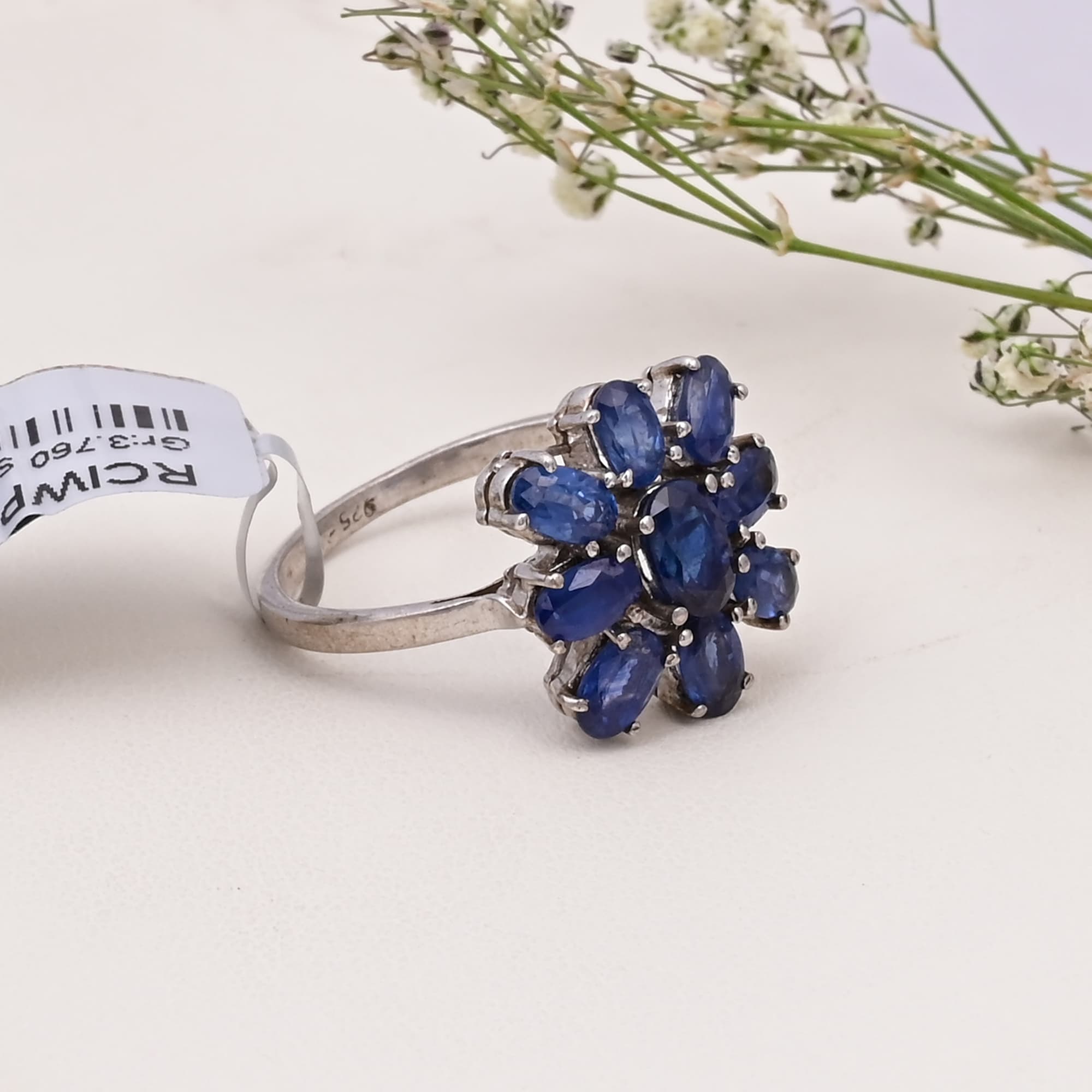 Royal Sapphire Bloom Ring alternate view
