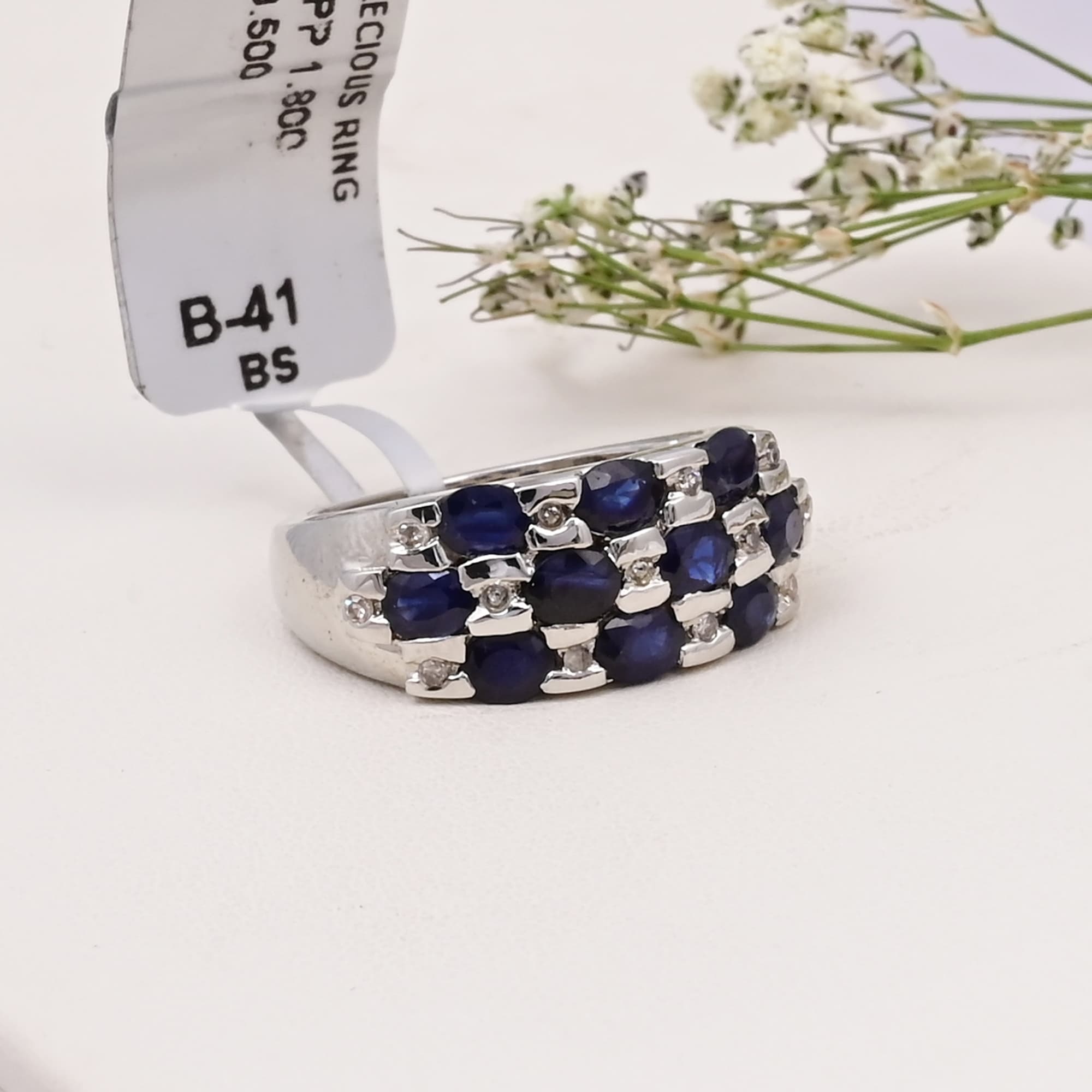 Regal Sapphire Mosaic Ring