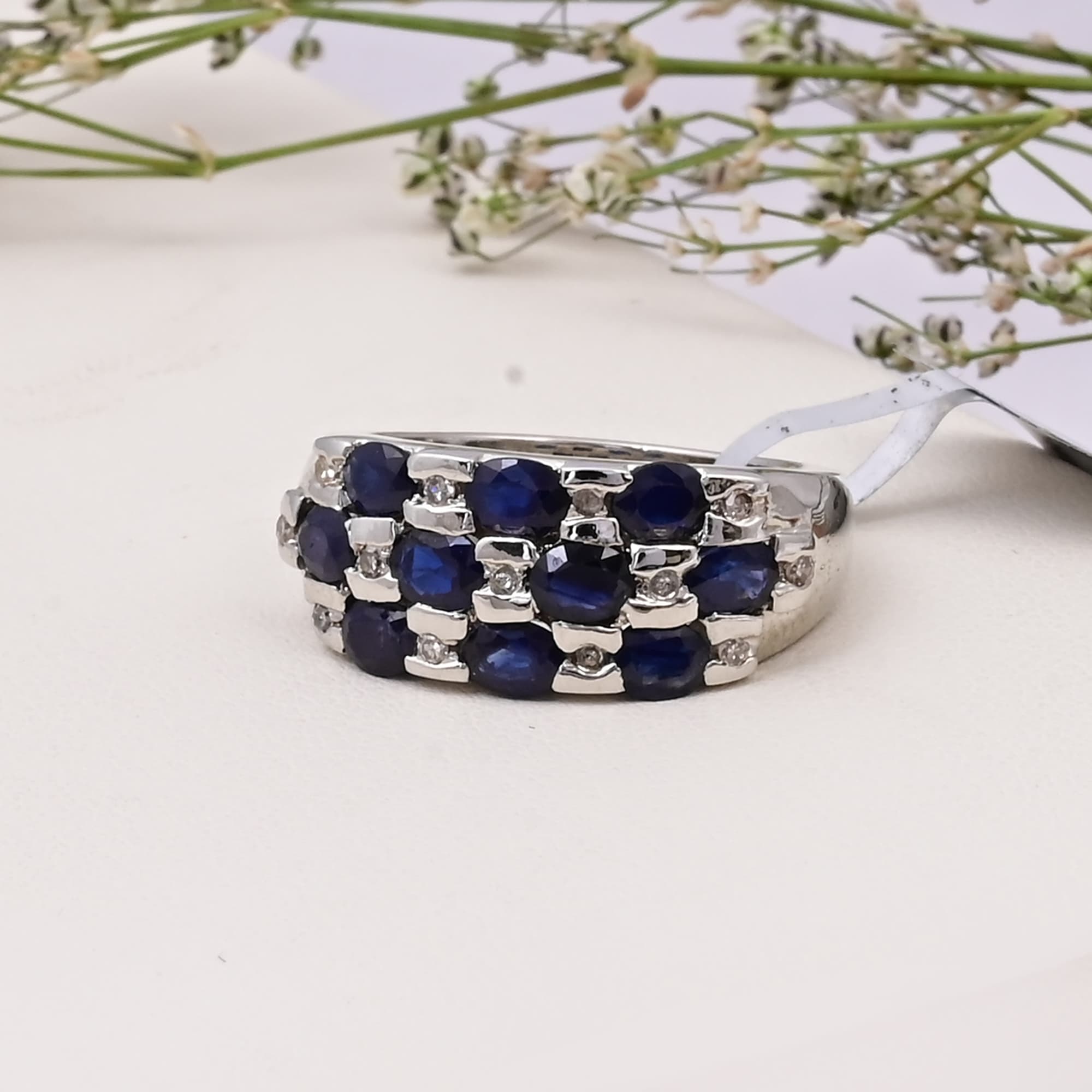 Regal Sapphire Mosaic Ring alternate view
