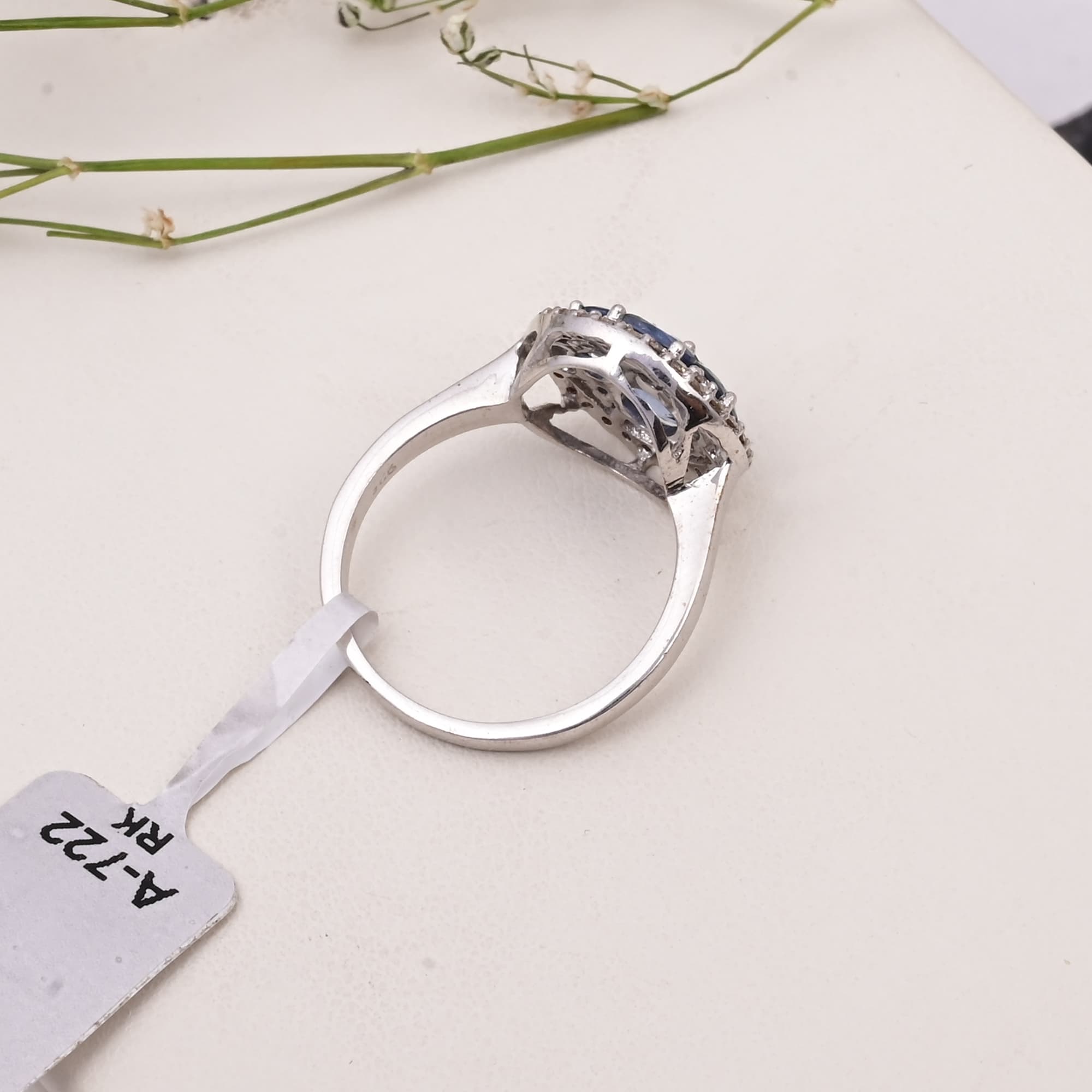 Celestial Sapphire Halo Ring