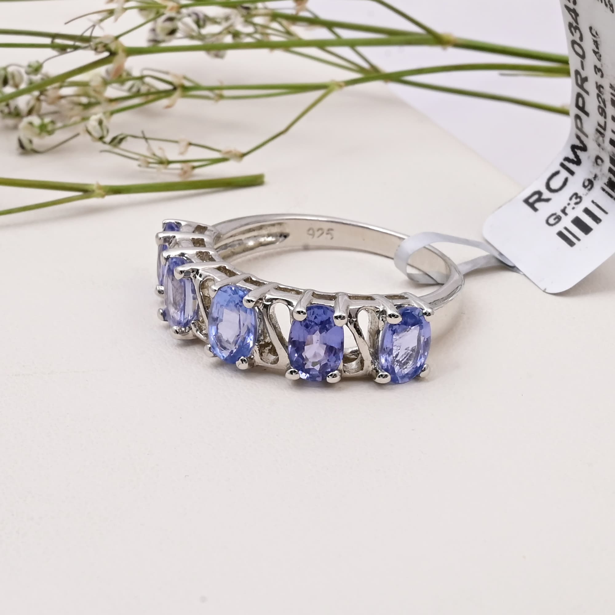 Twilight Sapphire Five-Stone Ring