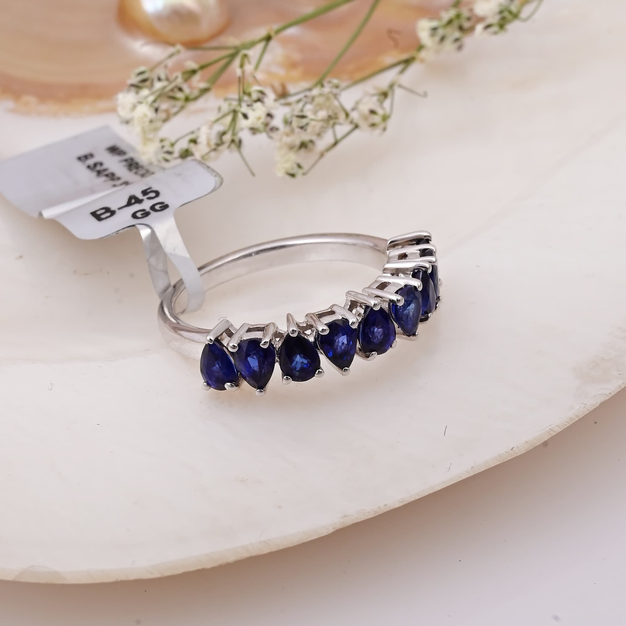 Royal Crown Sapphire Band alternate view