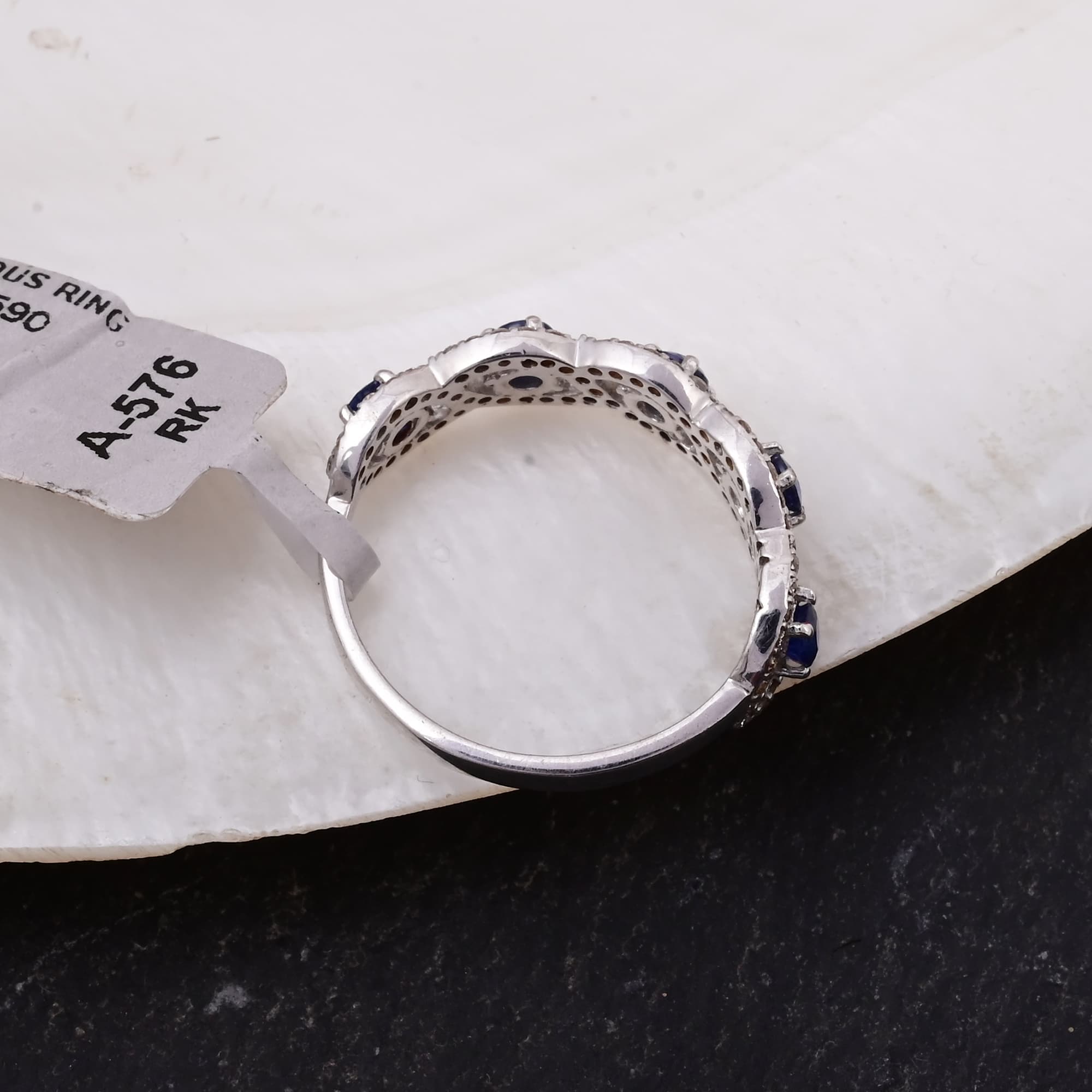 Infinity Sapphire Diamond Ring
