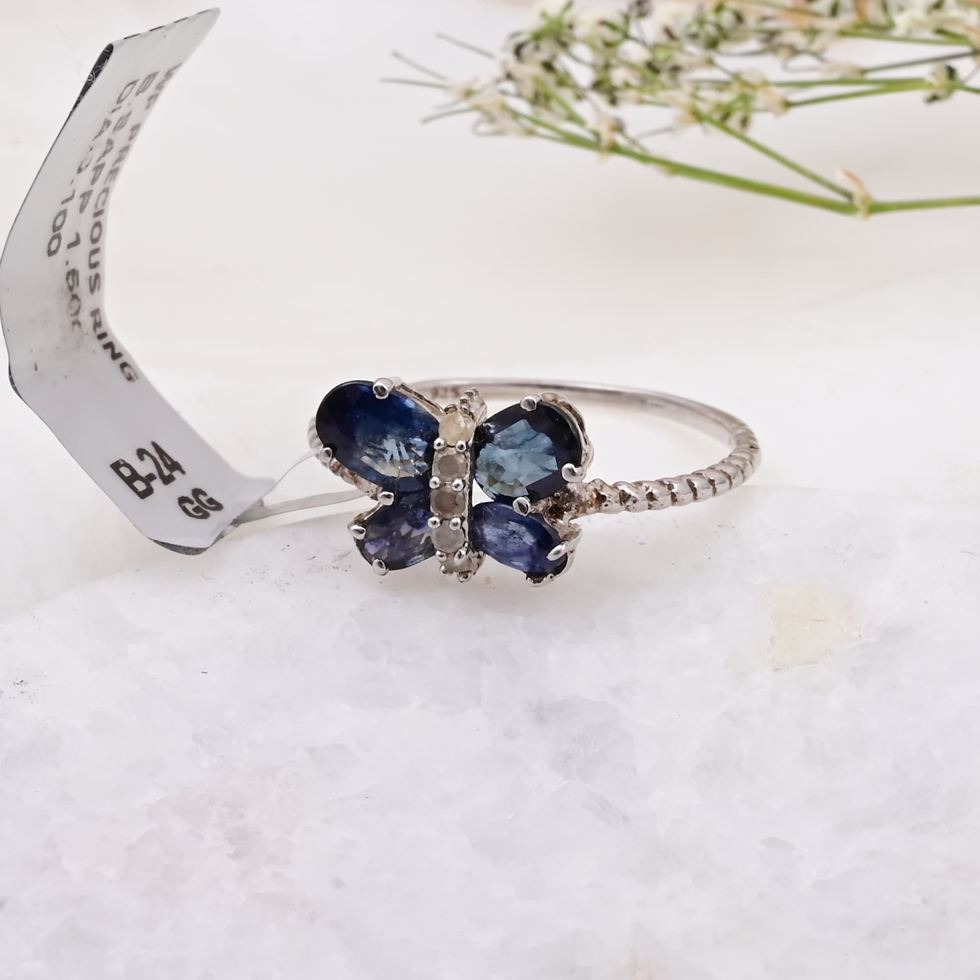 Butterfly Bloom Sapphire Ring