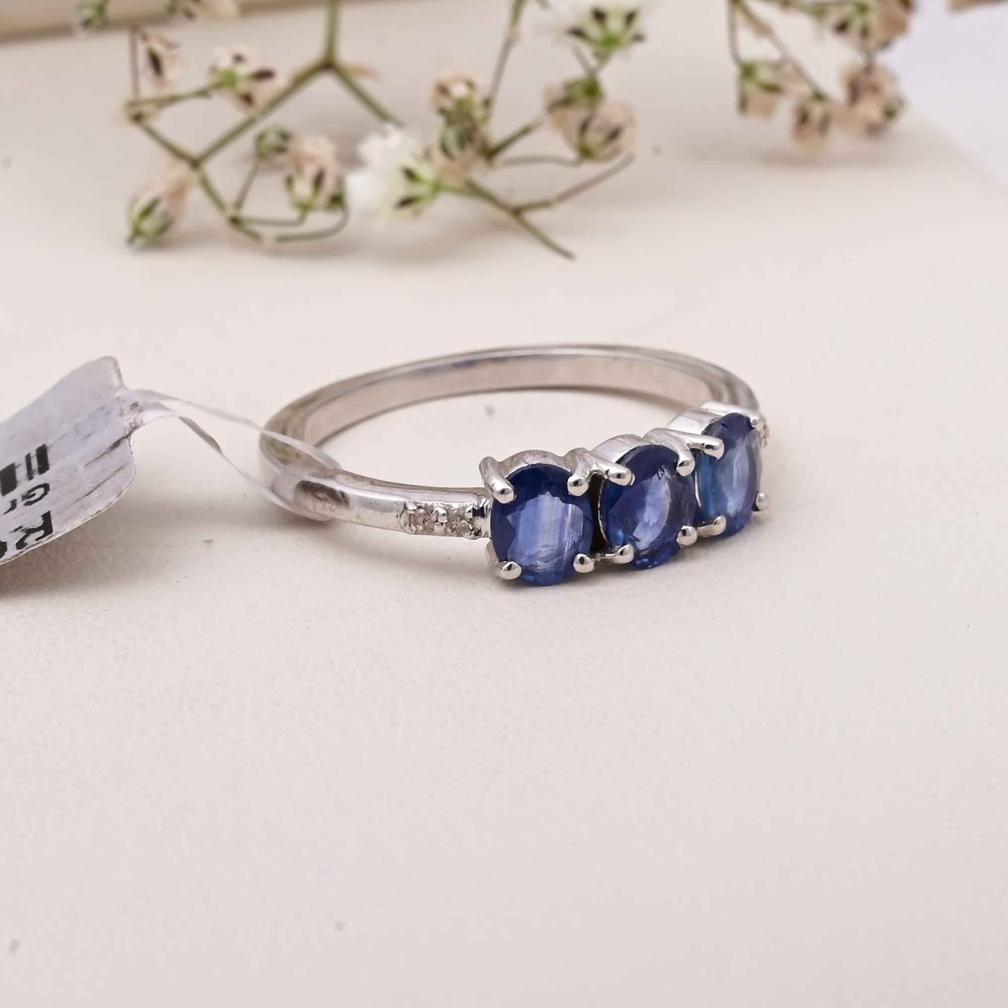 Trinity Sapphire Promise Ring alternate view