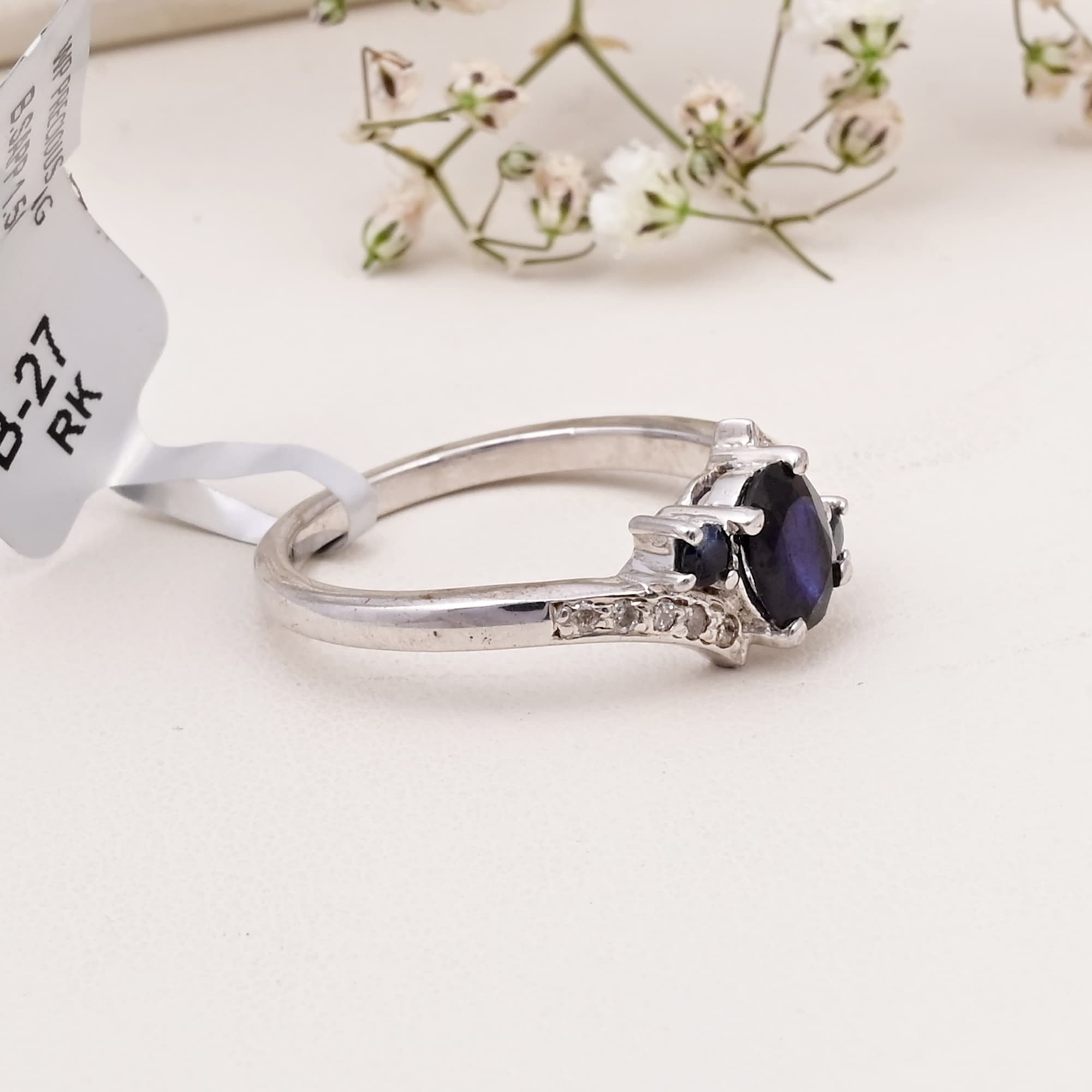 Royal Trinity Sapphire Ring alternate view