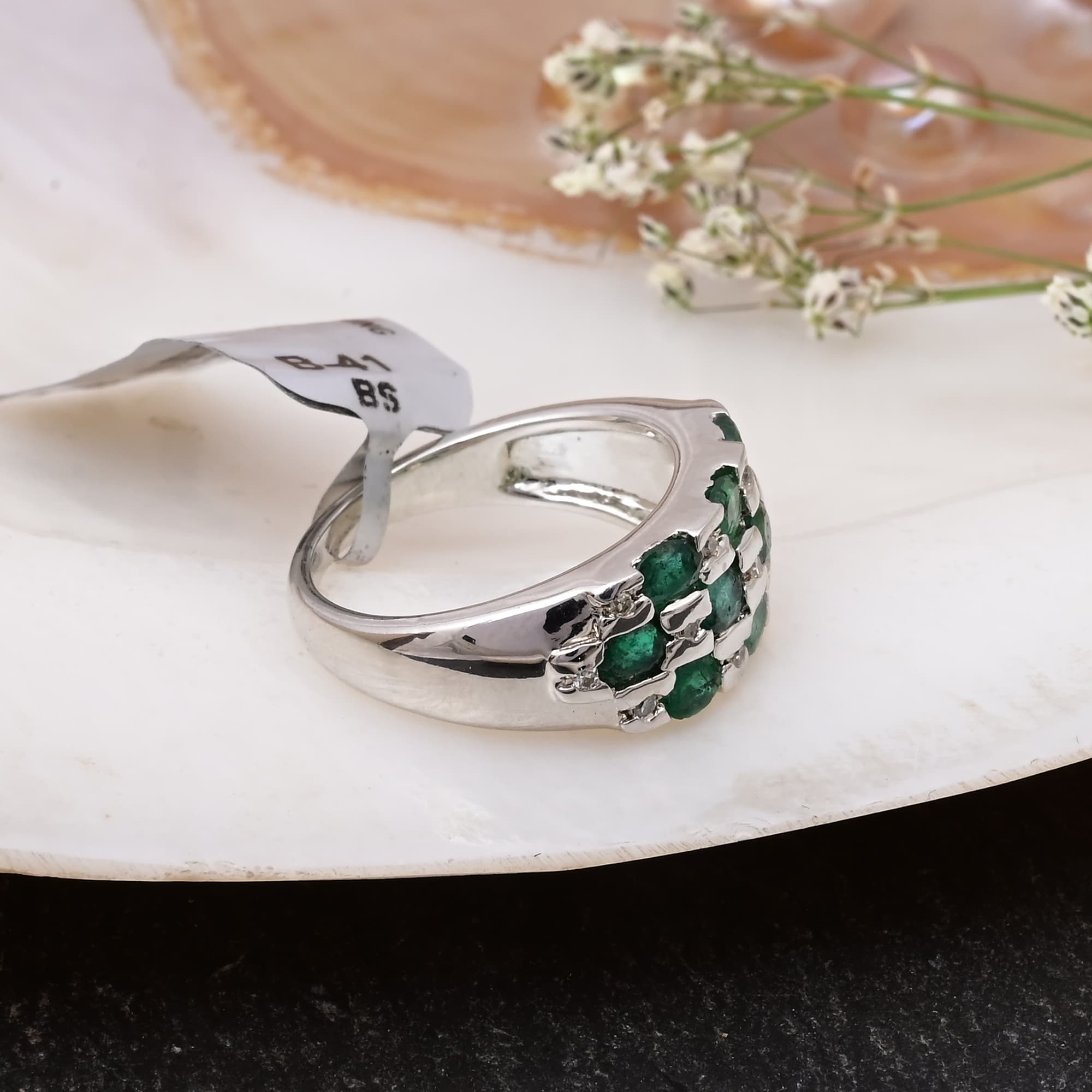 Emerald Heritage Mosaic Ring