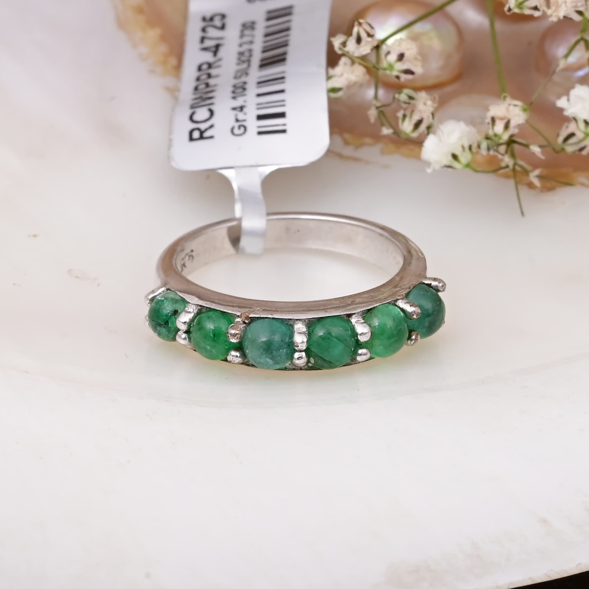 Emerald Eternity Band Ring