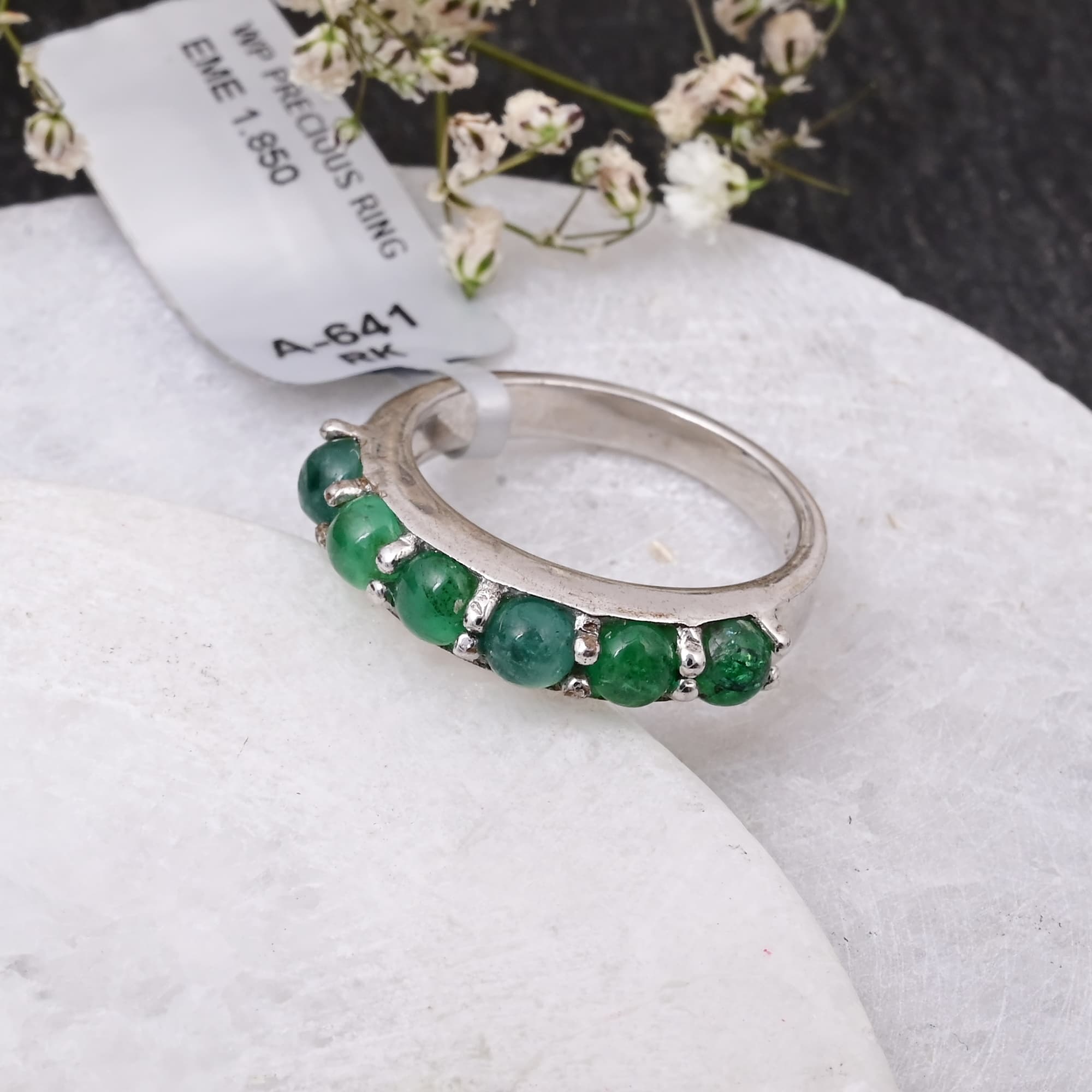 Emerald Eternity Band Ring