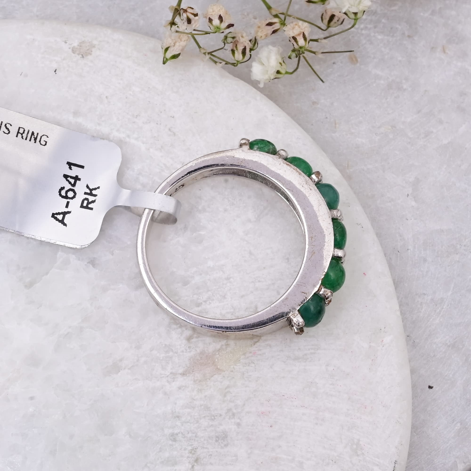 Emerald Eternity Band Ring