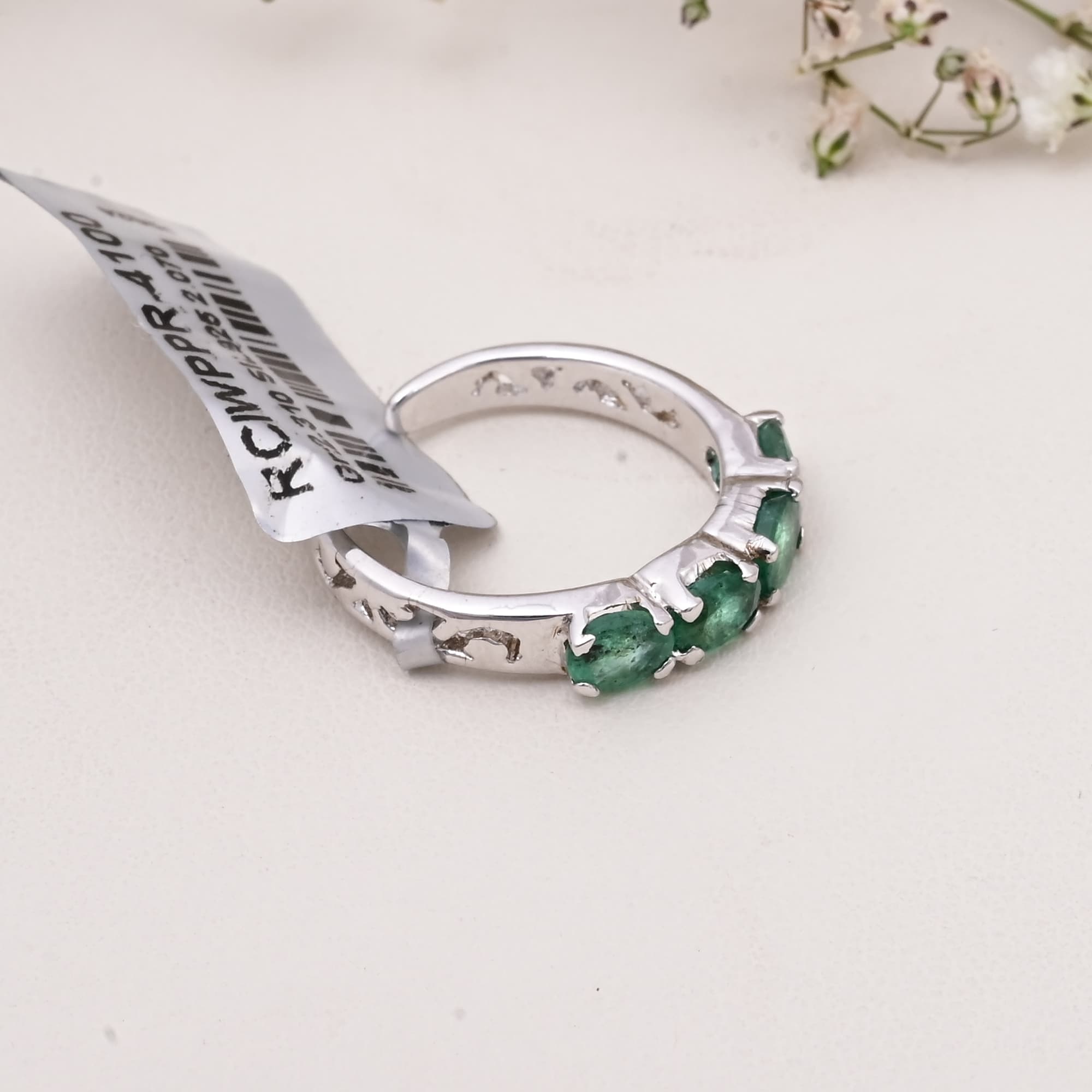 Emerald Horizon Band Ring alternate view