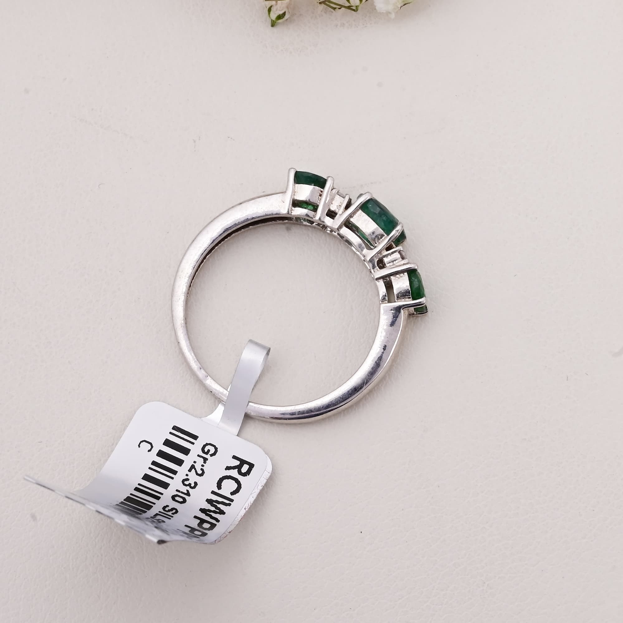 Emerald Trio Grace Ring