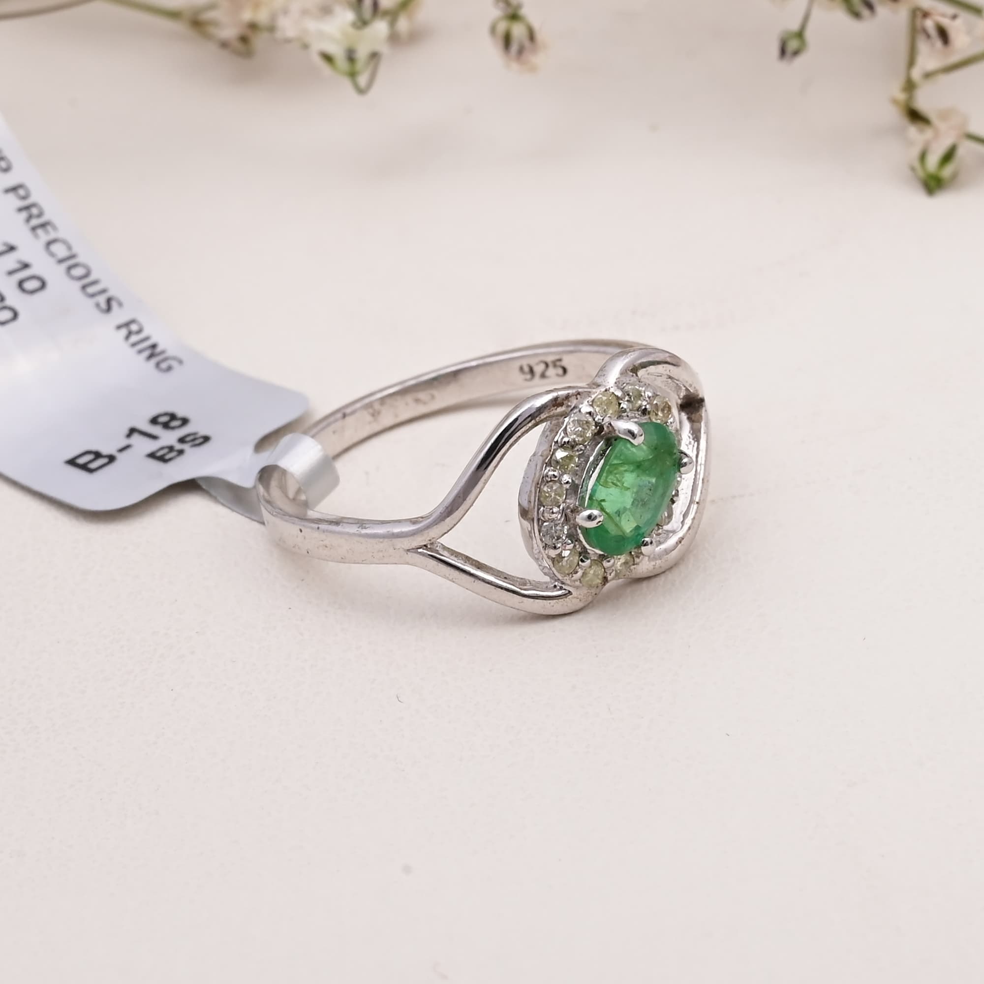 Emerald Whisper Eye Ring alternate view