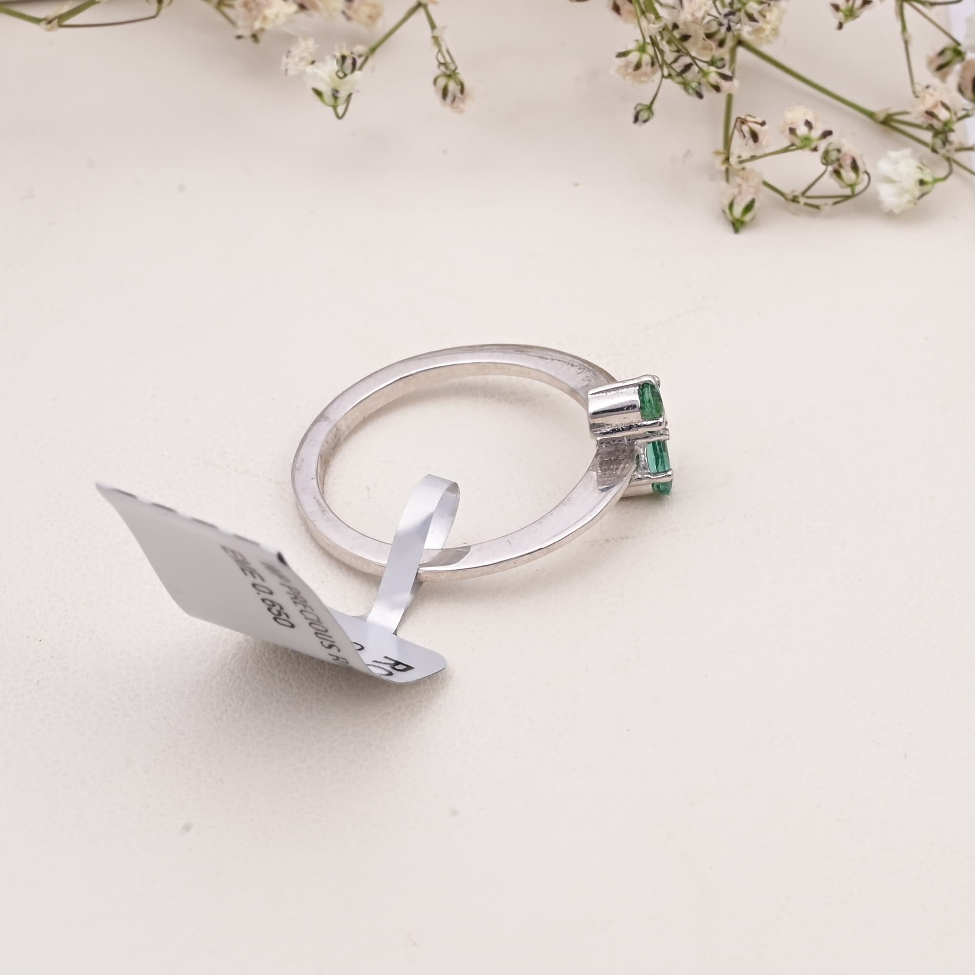 Emerald Duo Twist Ring