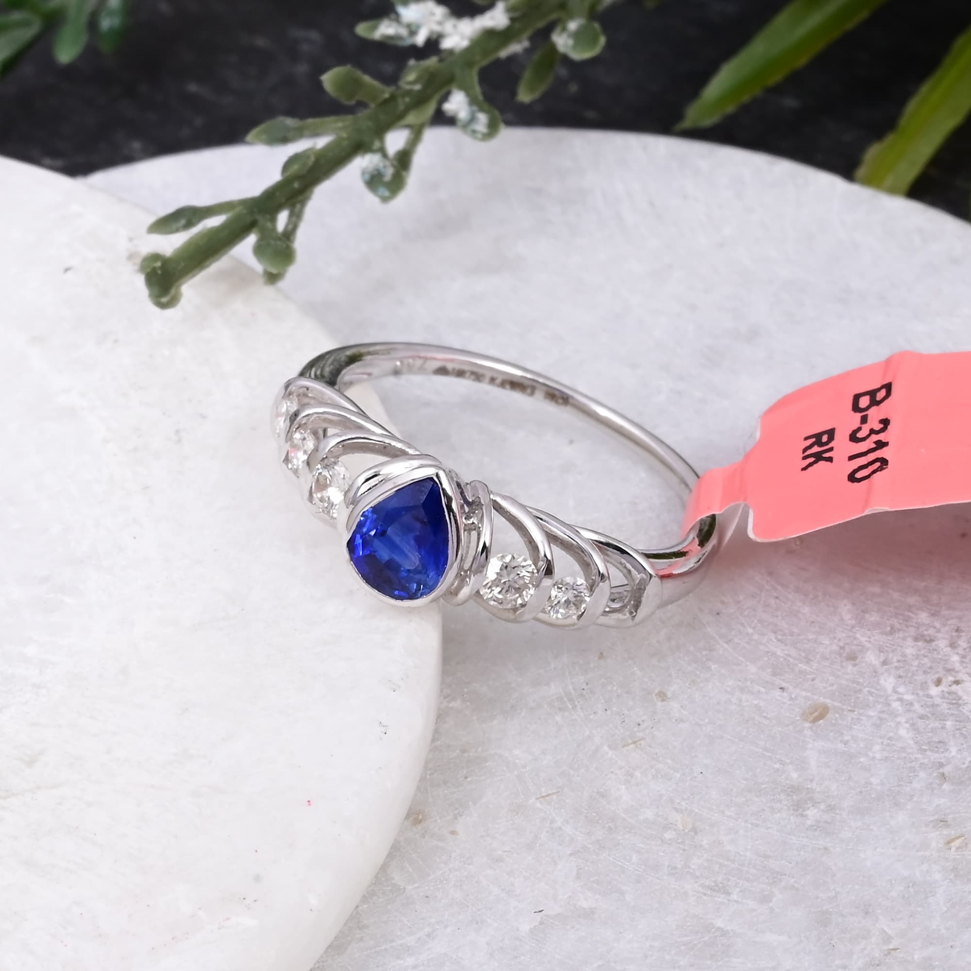 Royal Teardrop Sapphire Ring