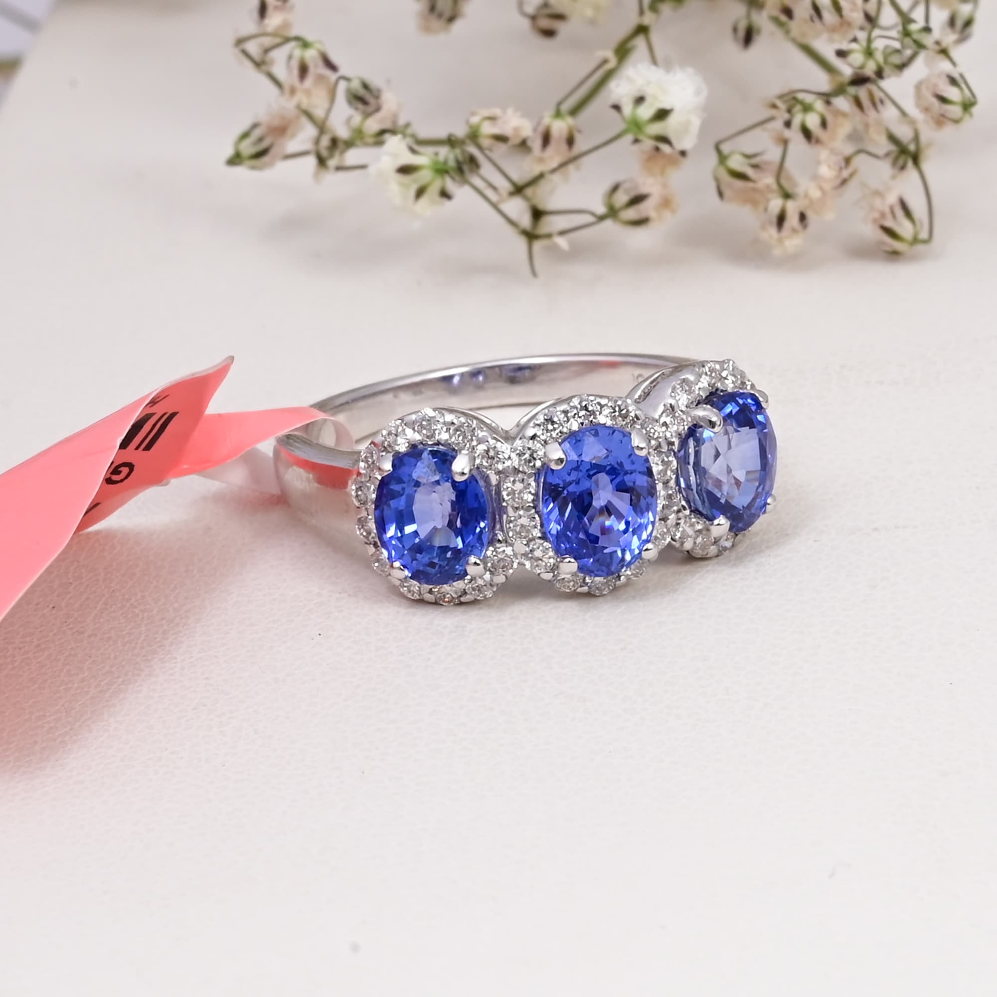 Royal Sapphire Trilogy Ring
