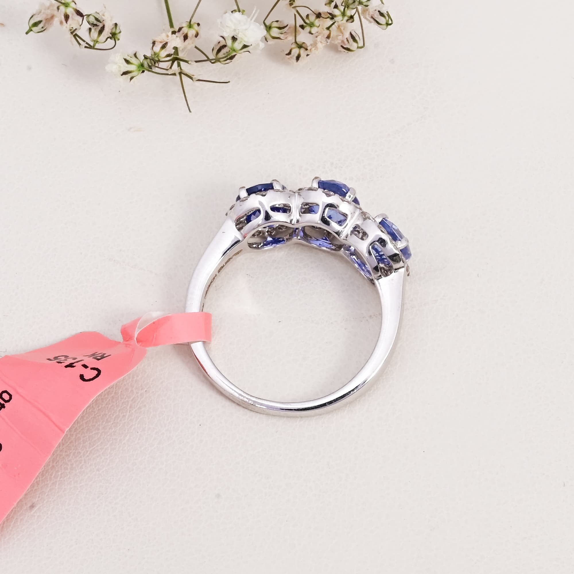 Royal Sapphire Trilogy Ring