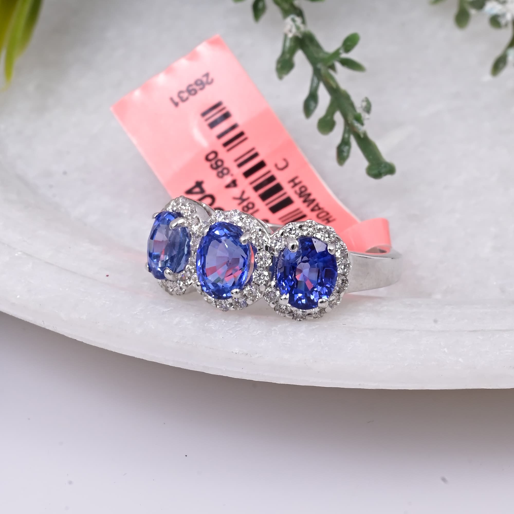 Royal Sapphire Trilogy Ring