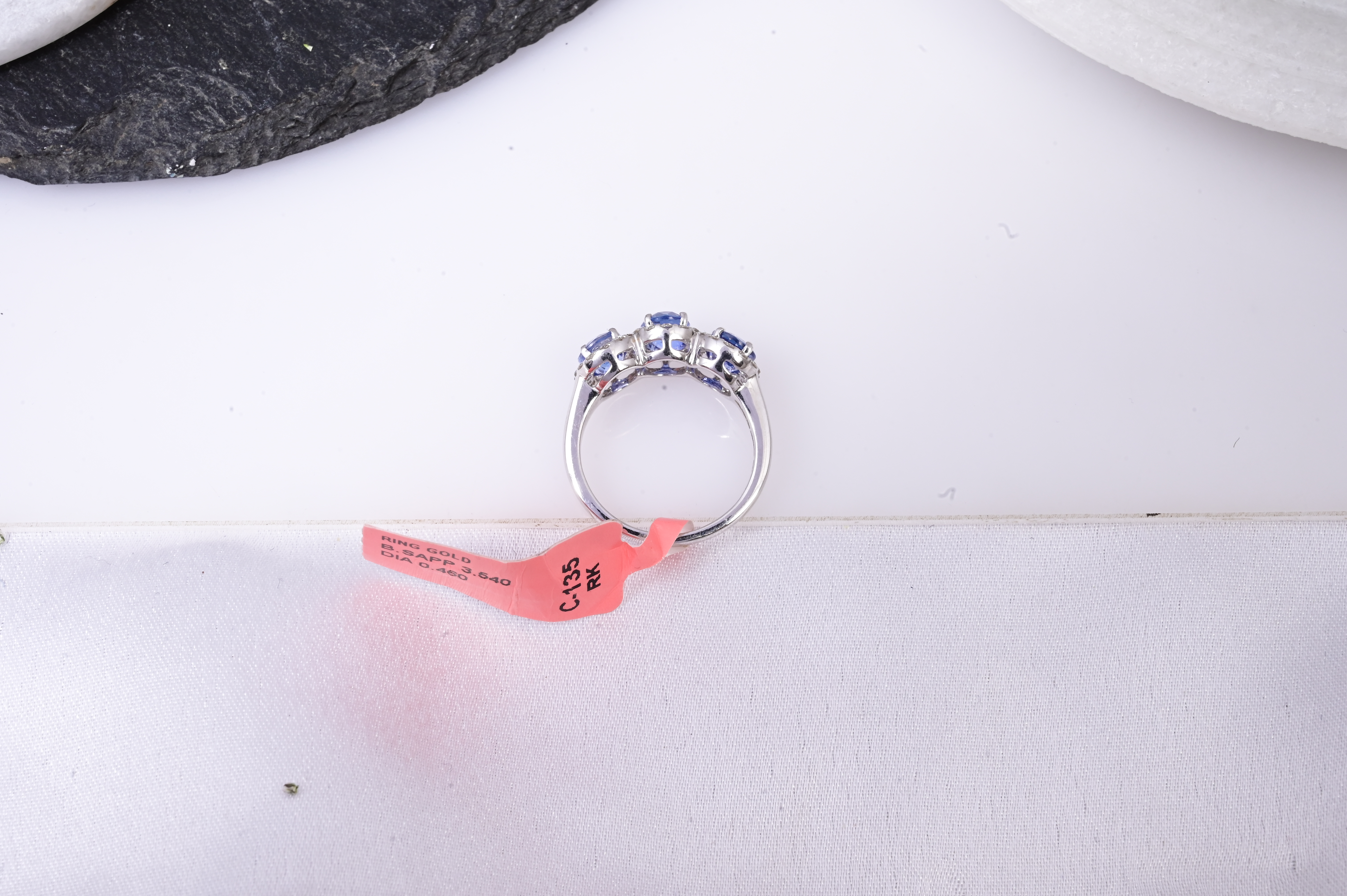 Royal Sapphire Trilogy Ring