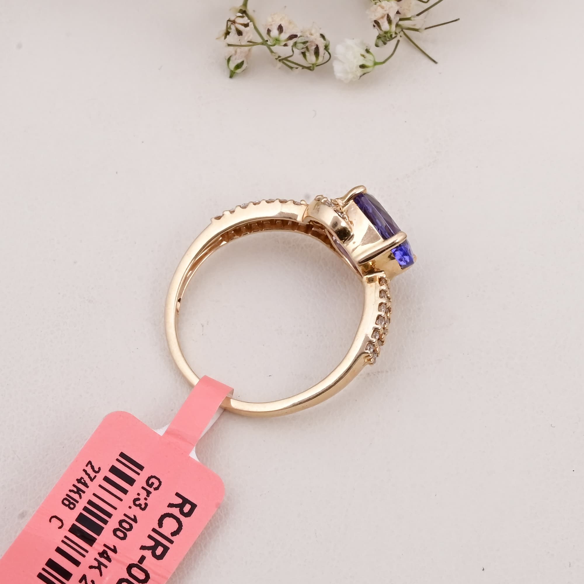 Celestial Tanzanite Split Shank Ring