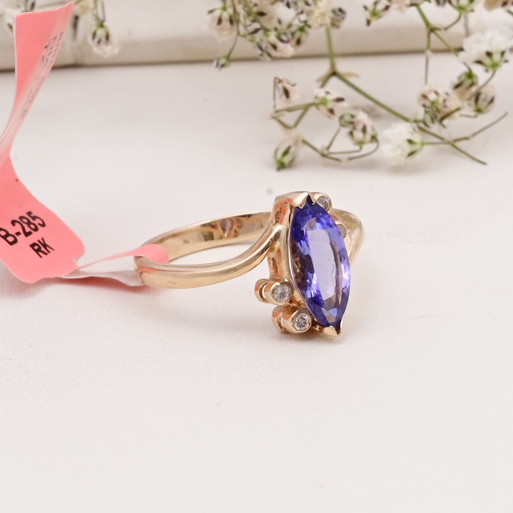 Twilight Marquise Tanzanite Ring alternate view