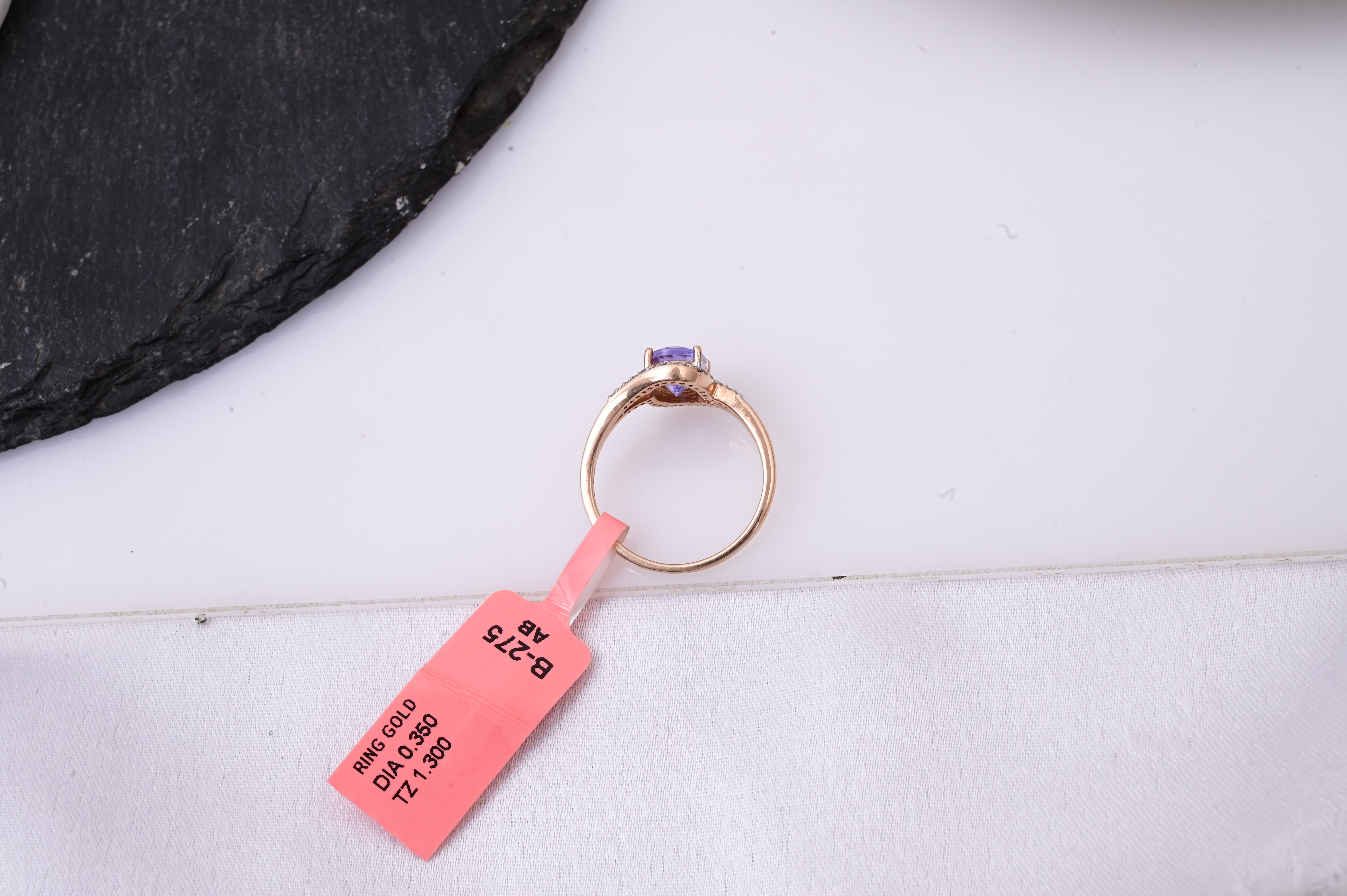 Celestial Halo Tanzanite Ring