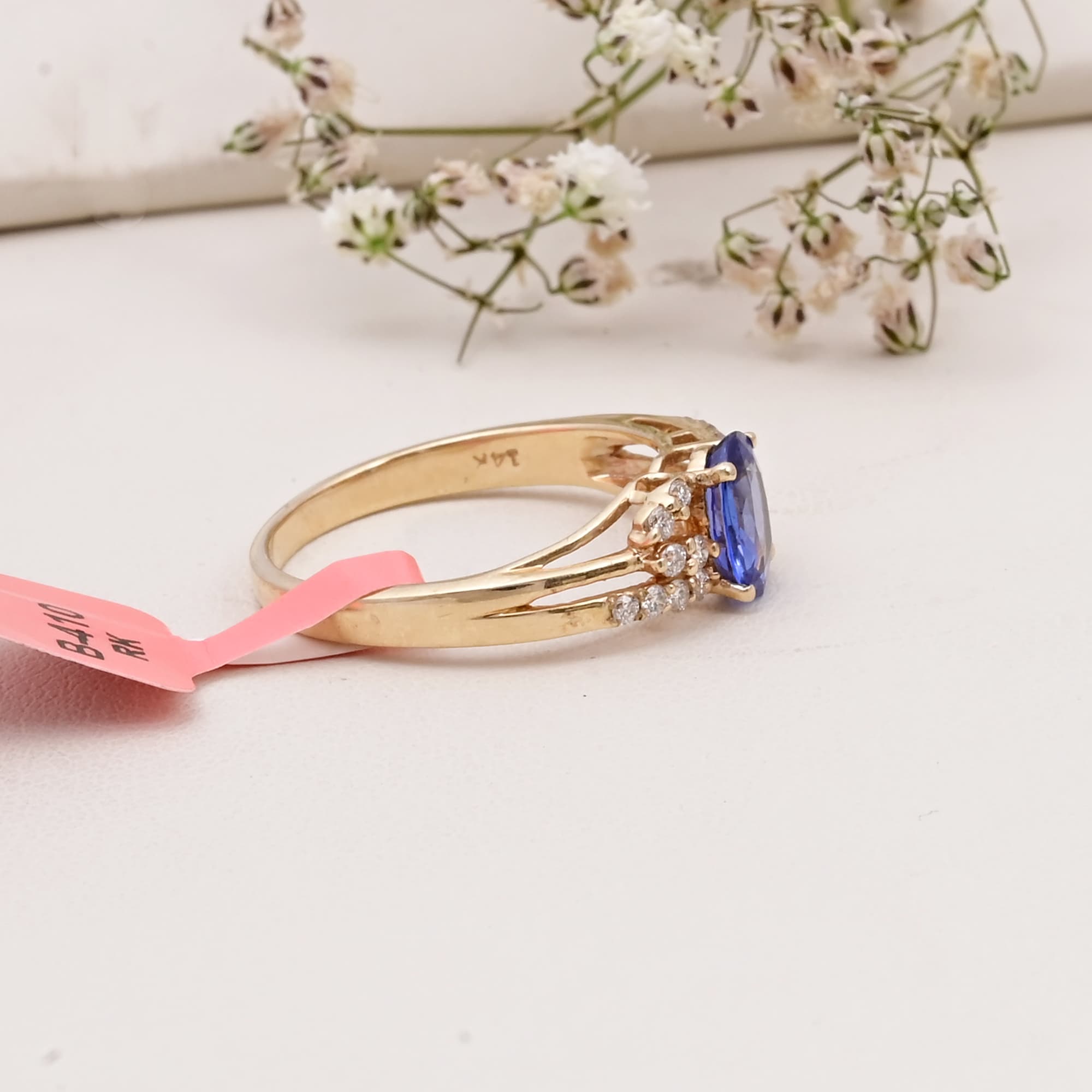Celestial Spark Tanzanite Ring