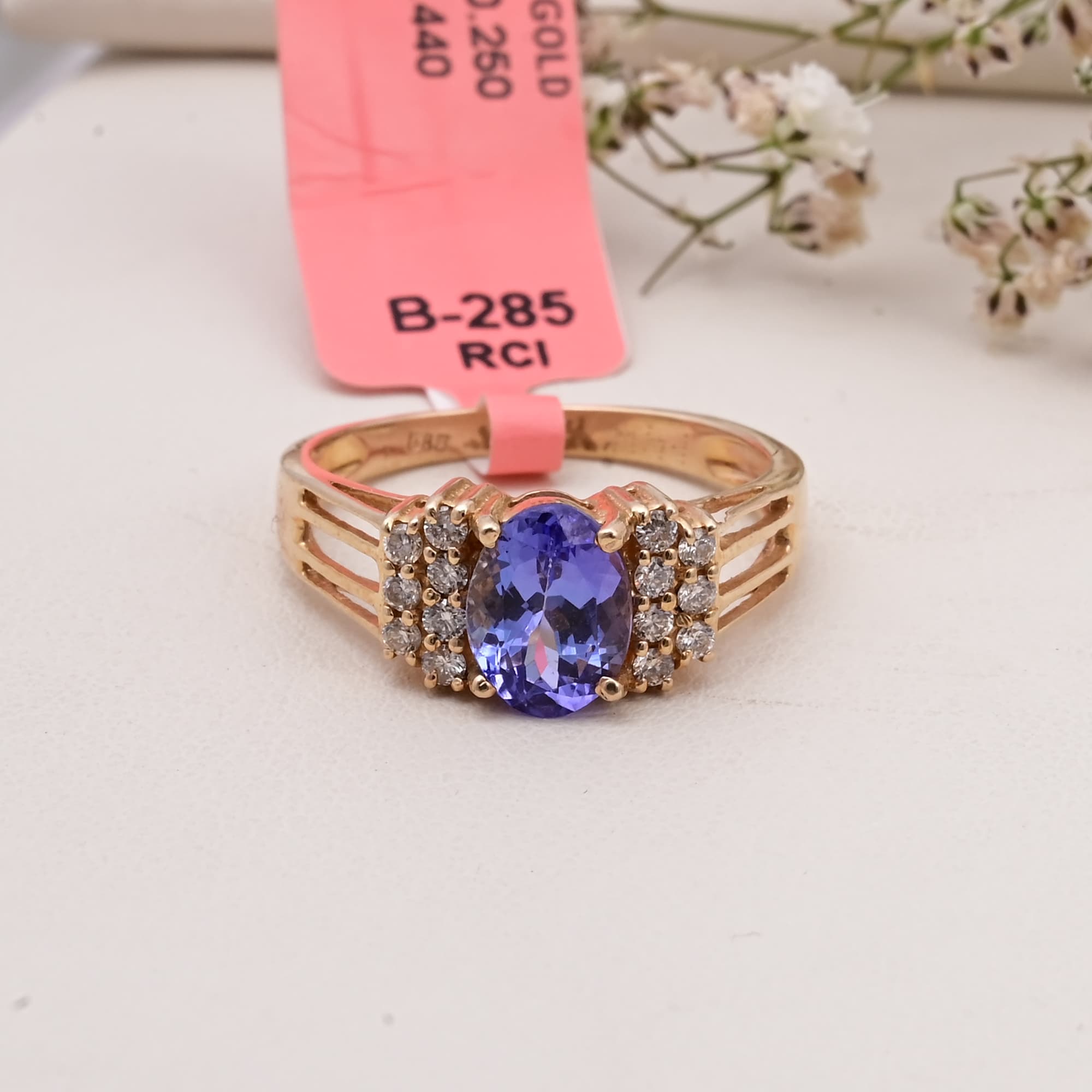 Royal Radiance Tanzanite Diamond Ring