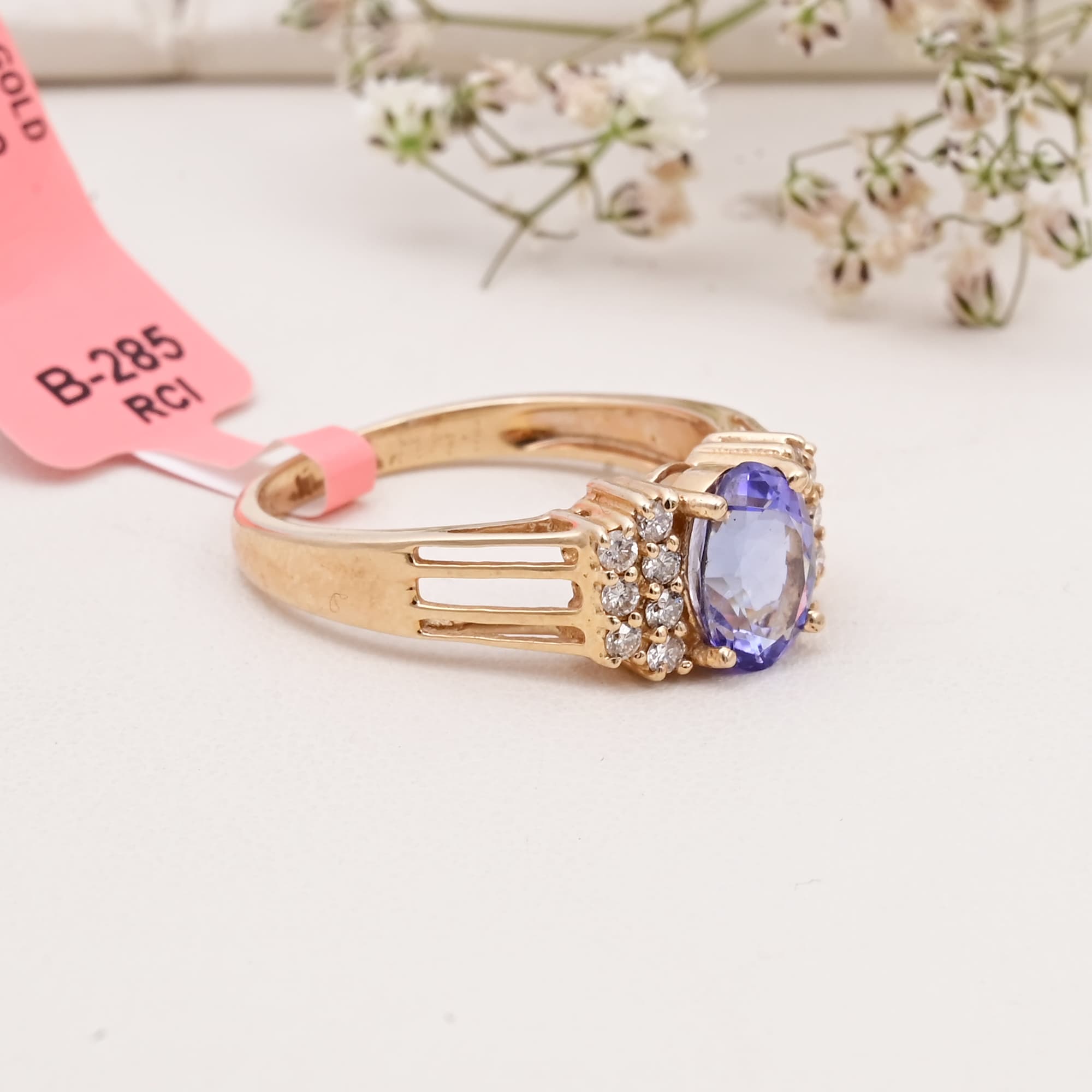 Royal Radiance Tanzanite Diamond Ring alternate view