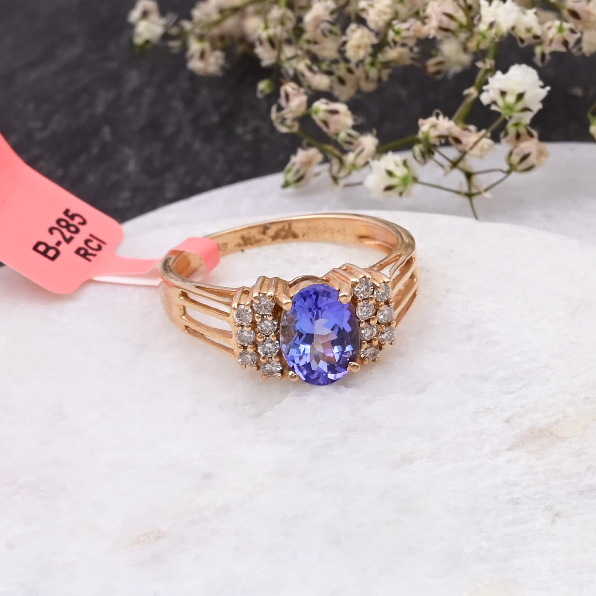 Royal Radiance Tanzanite Diamond Ring