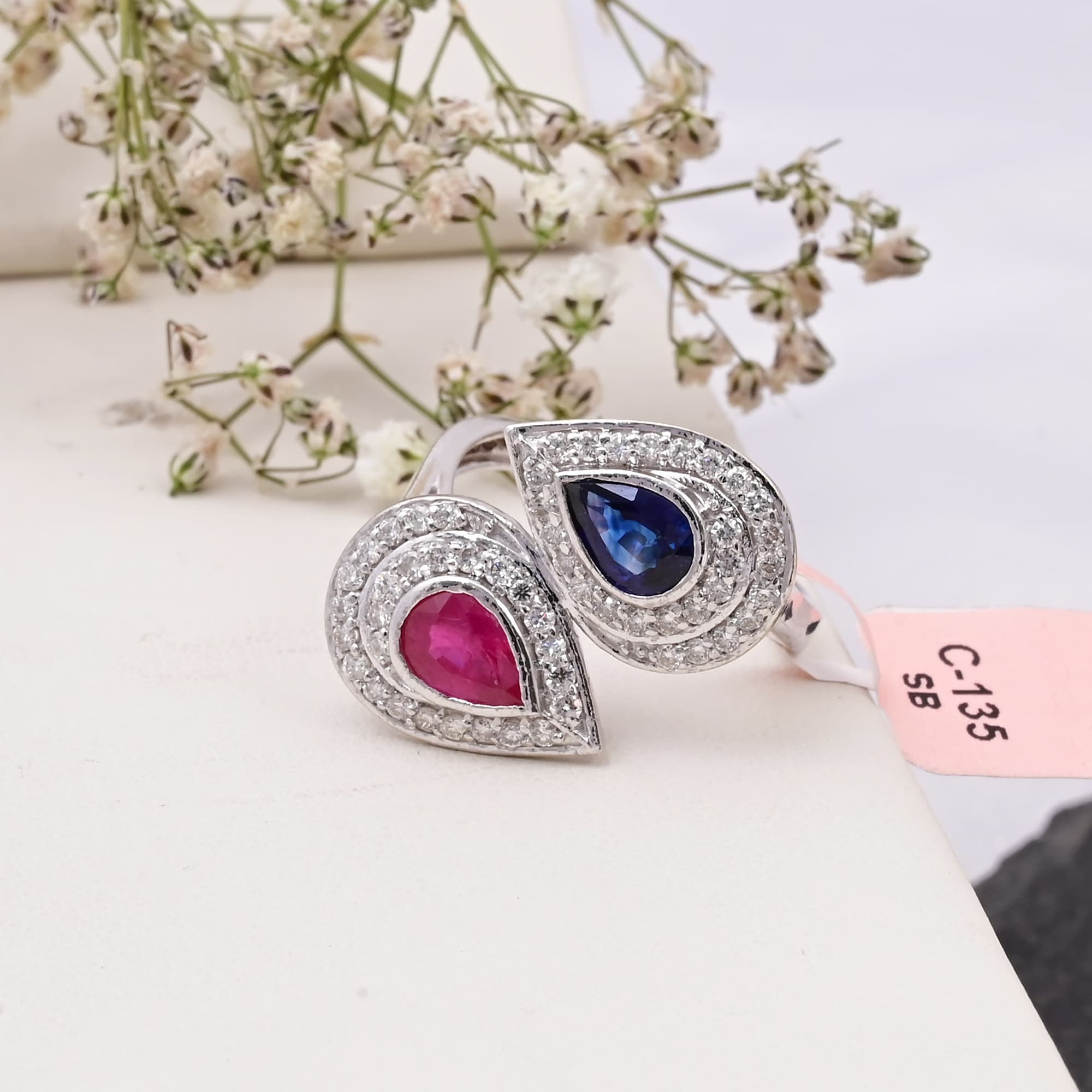 Harmony Ruby Sapphire Diamond Ring