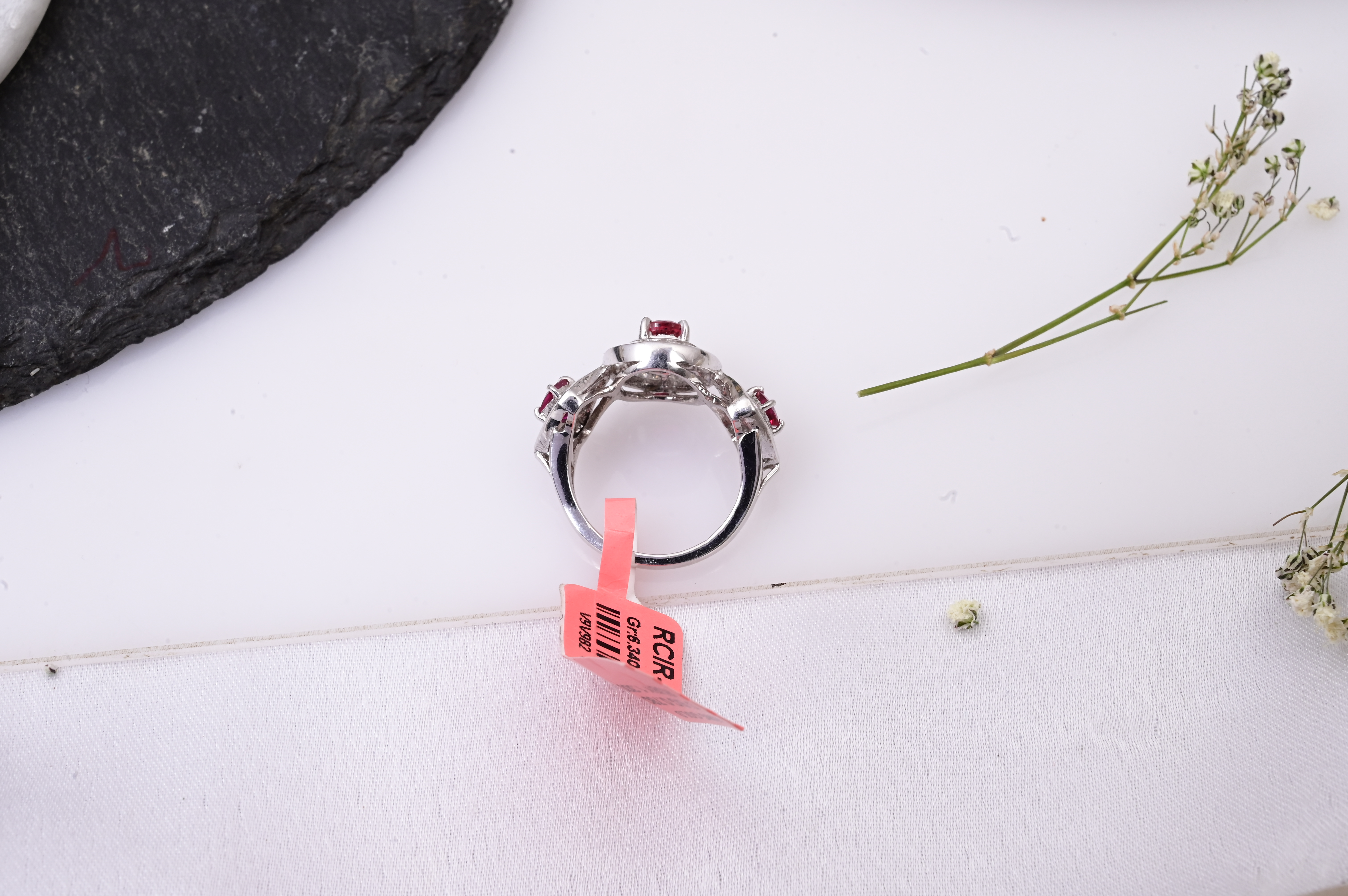 Trinity Ruby Diamond Ring