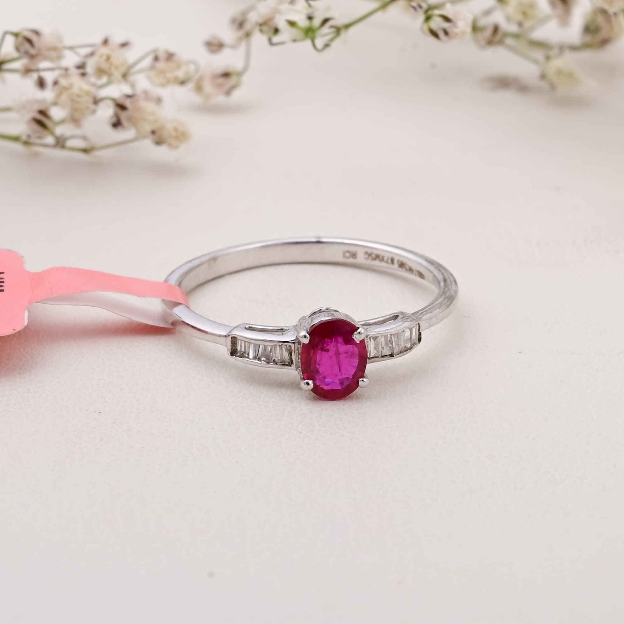 Classic Ruby Solitaire Ring