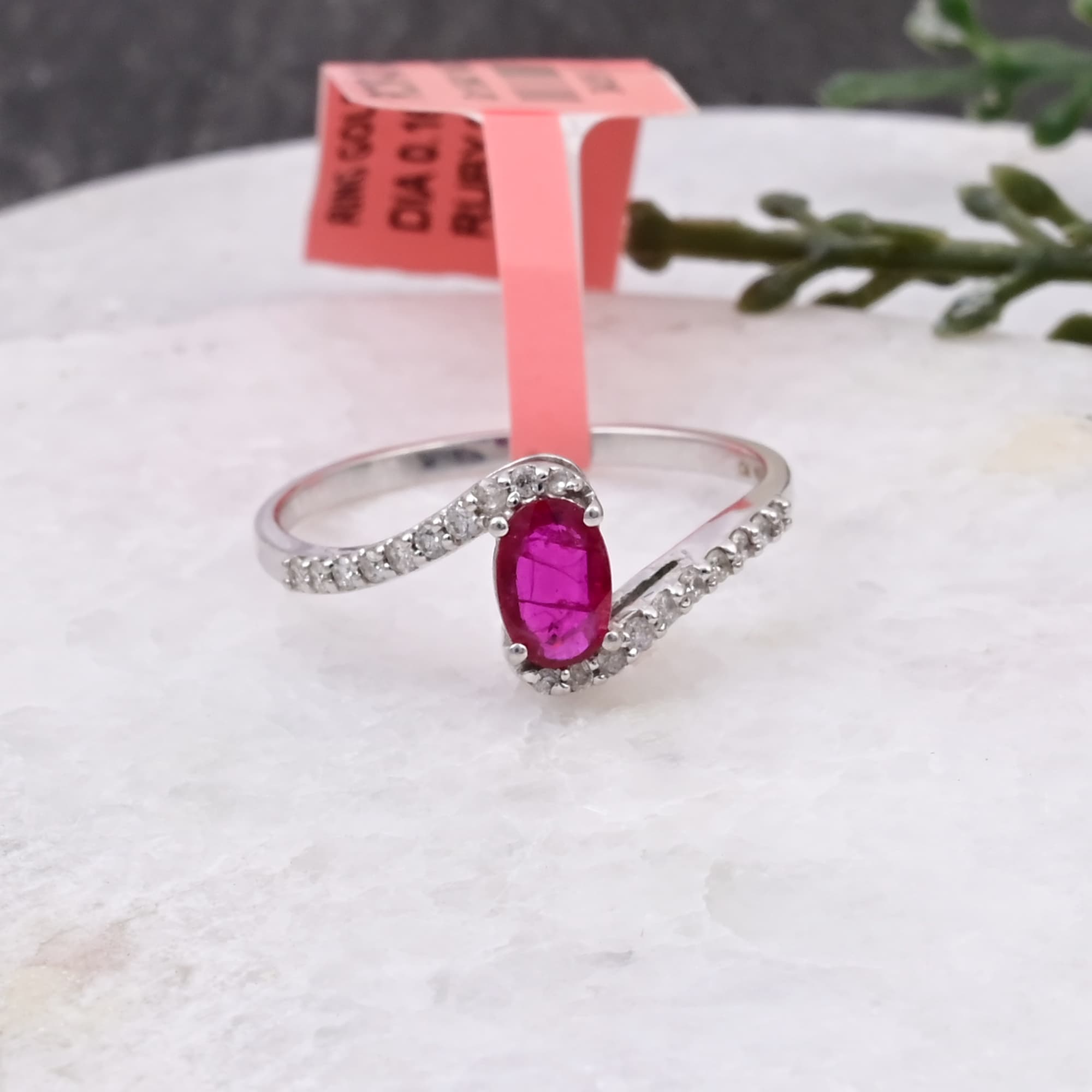 Twilight Ruby Twist Ring