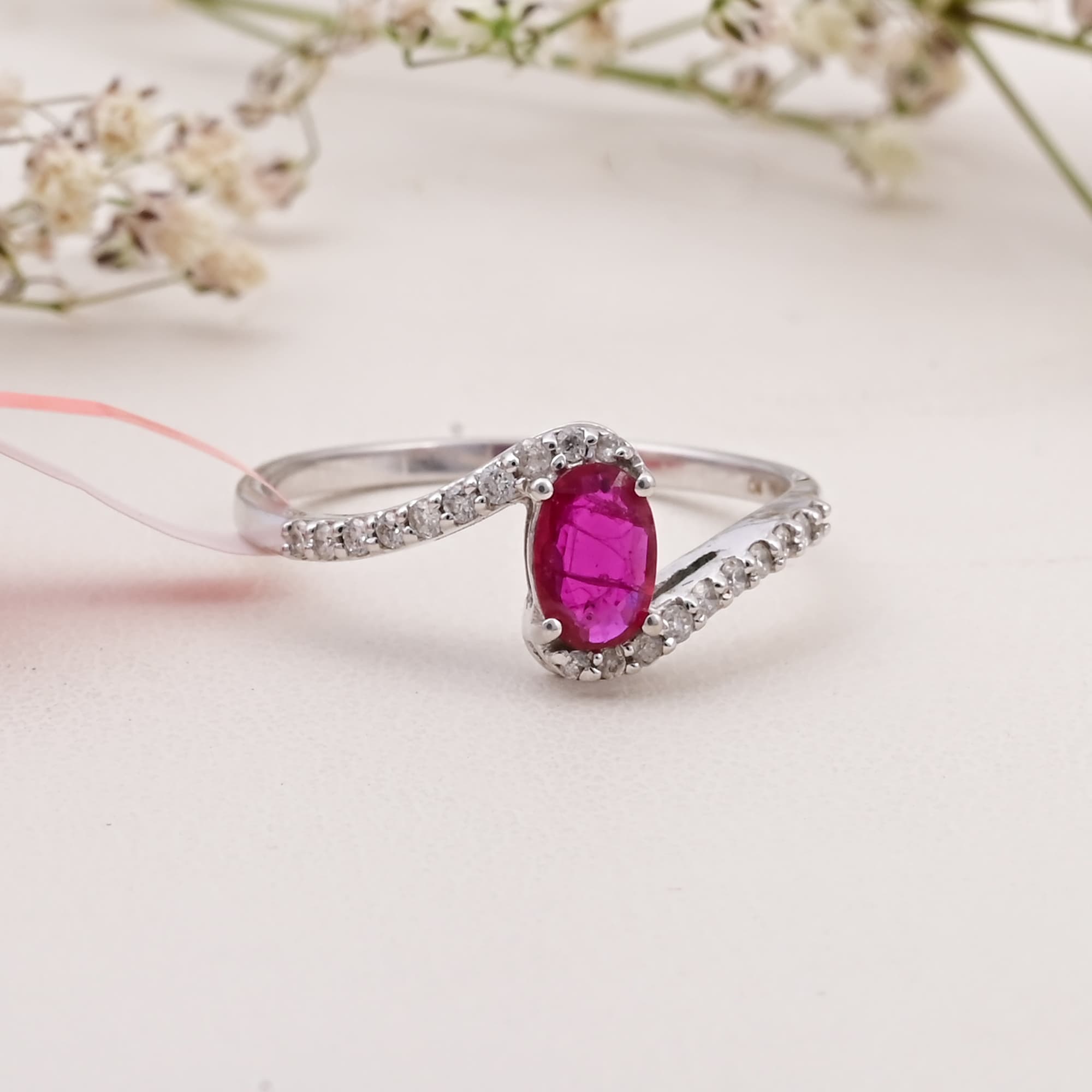 Twilight Ruby Twist Ring alternate view