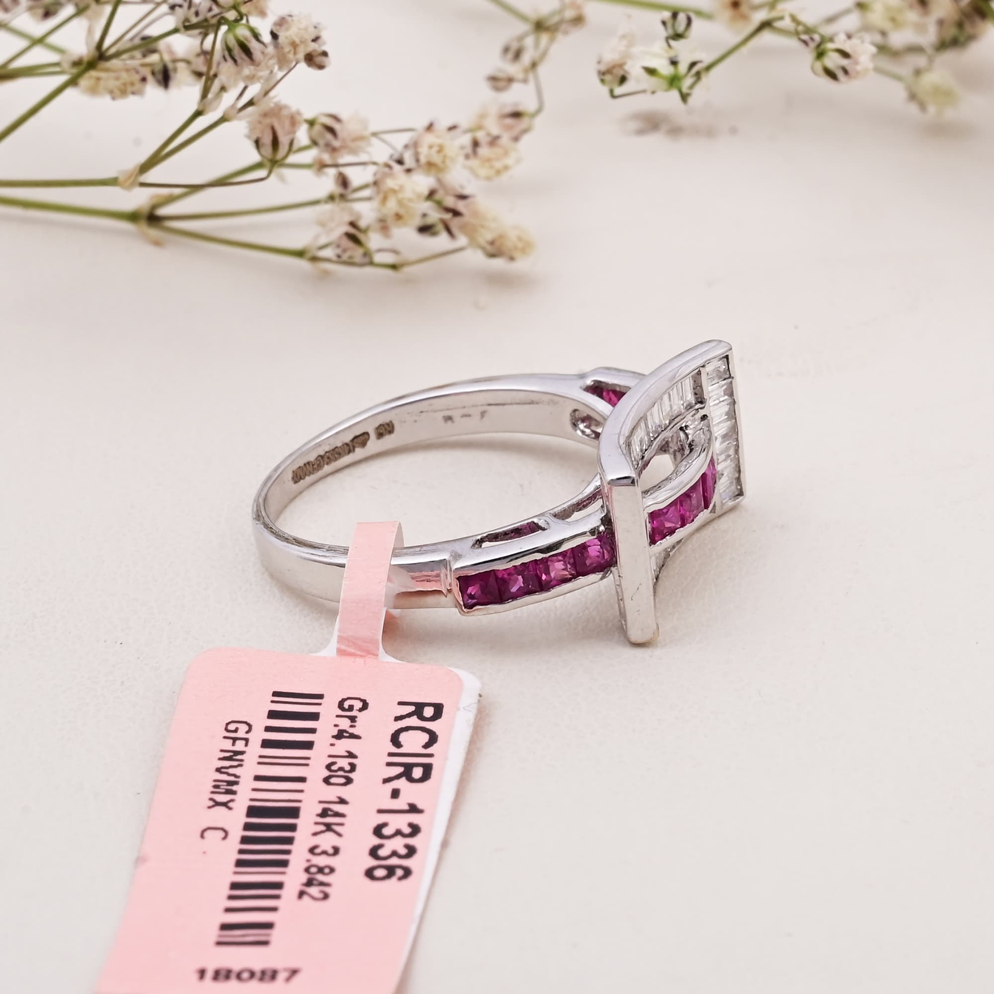 Art Deco Ruby Baguette Ring