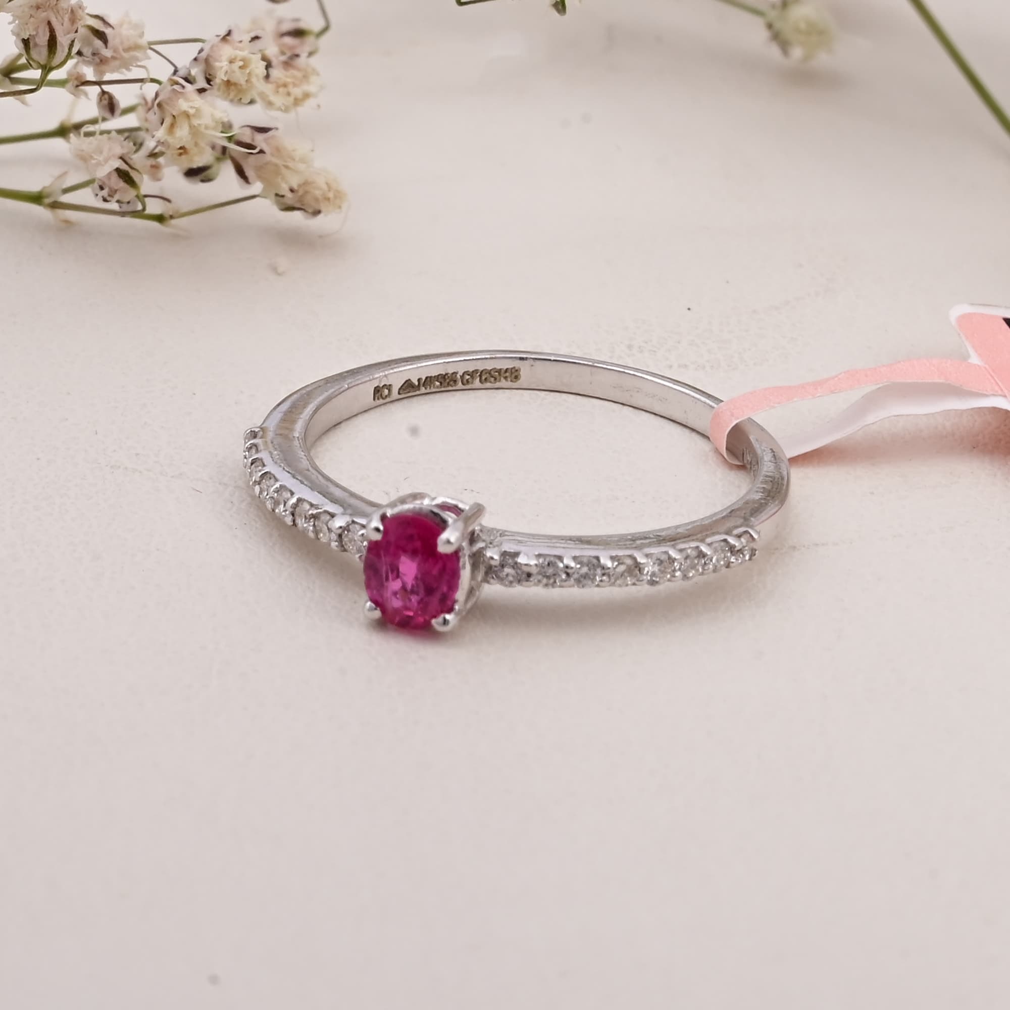 Classic Ruby Solitaire Ring