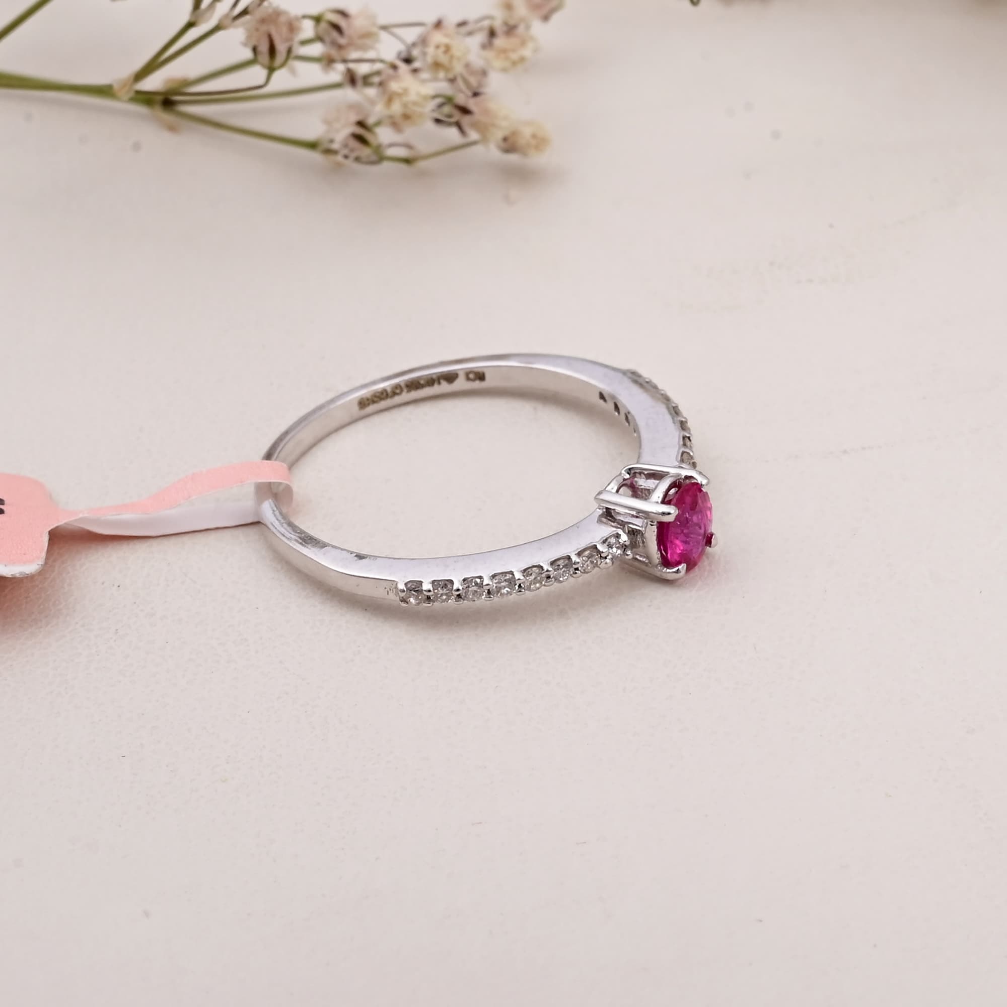 Classic Ruby Solitaire Ring