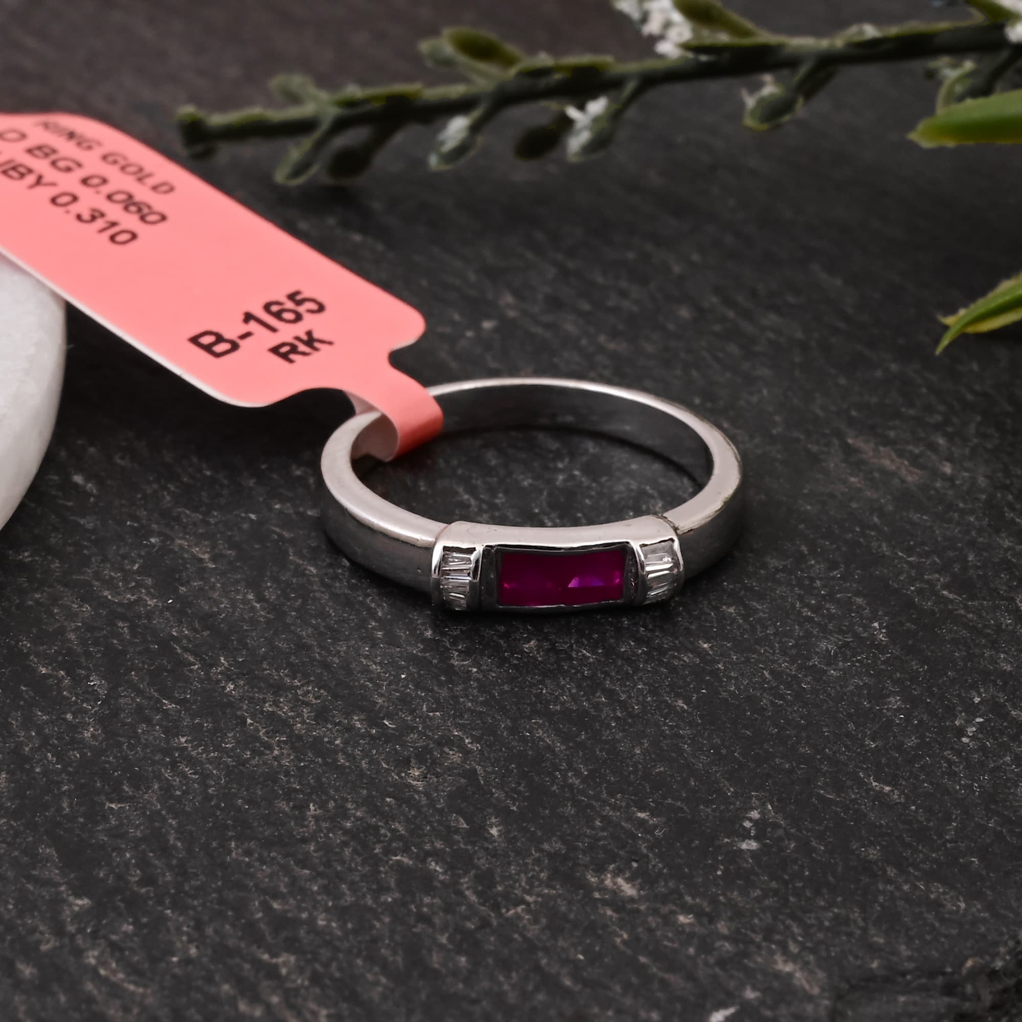 Ruby Duo Channel Ring