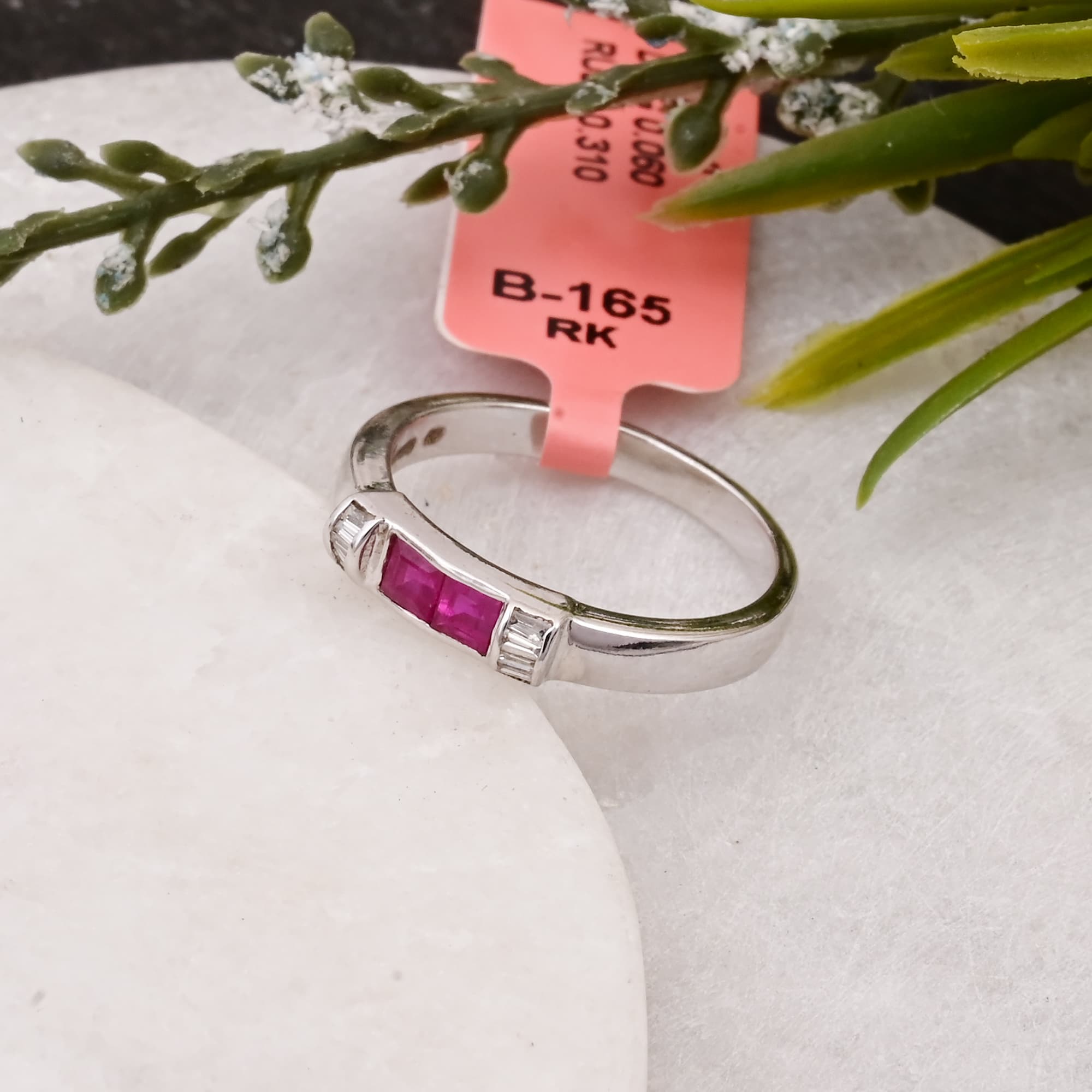 Ruby Duo Channel Ring