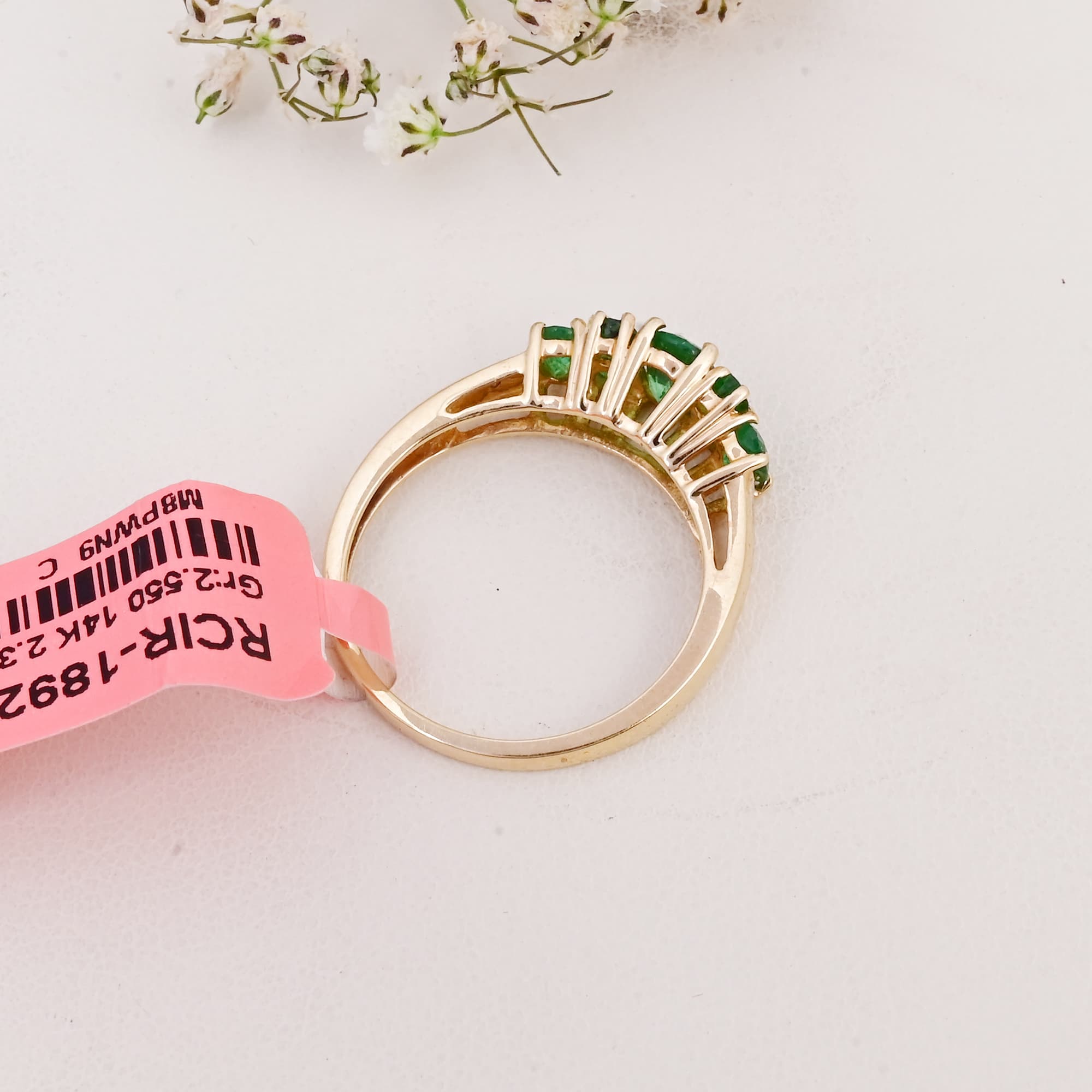 Emerald Harmony Five-Stone Ring