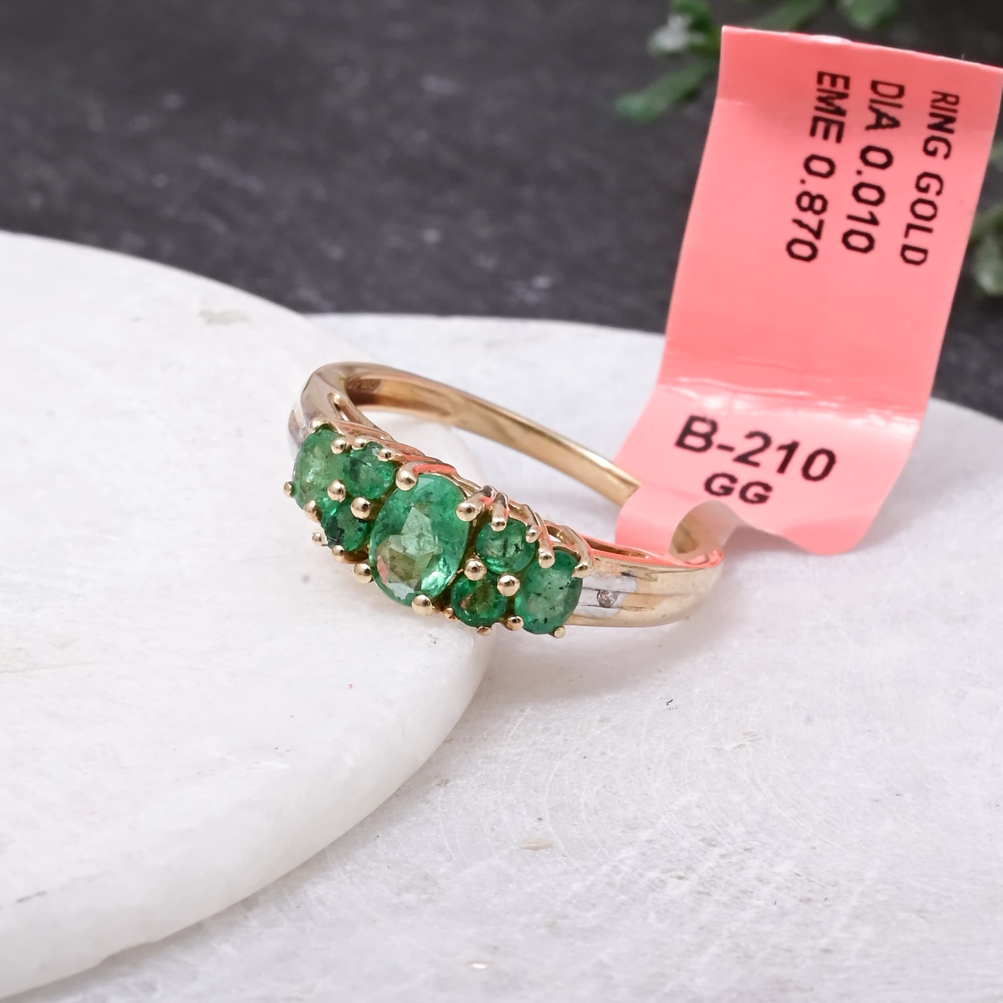 Emerald Harmony Five-Stone Ring