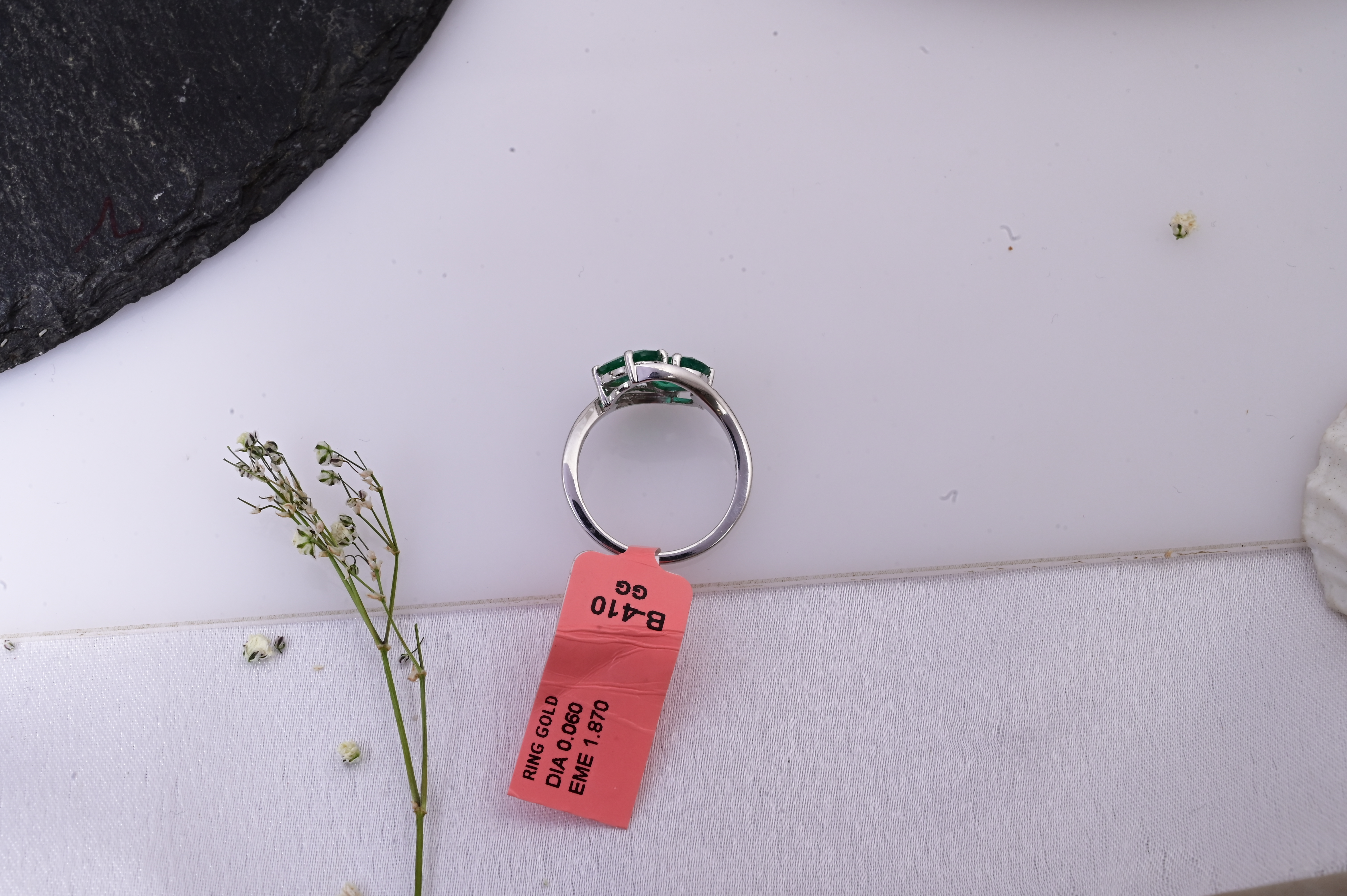 Twin Emerald Harmony Ring