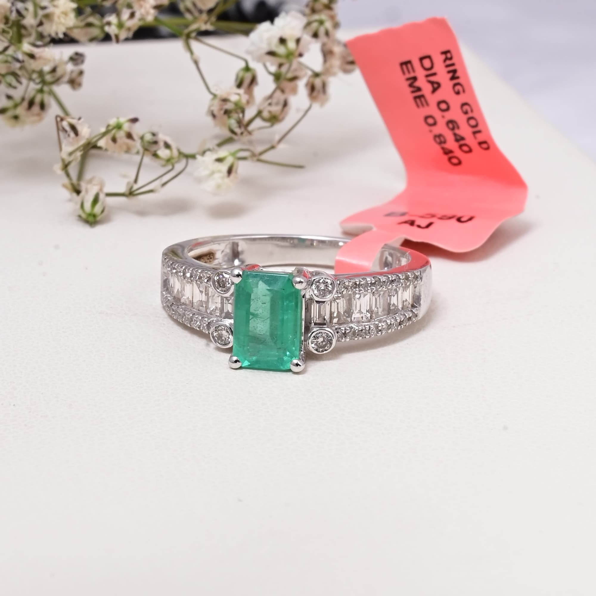 Emerald Royale Baguette Ring