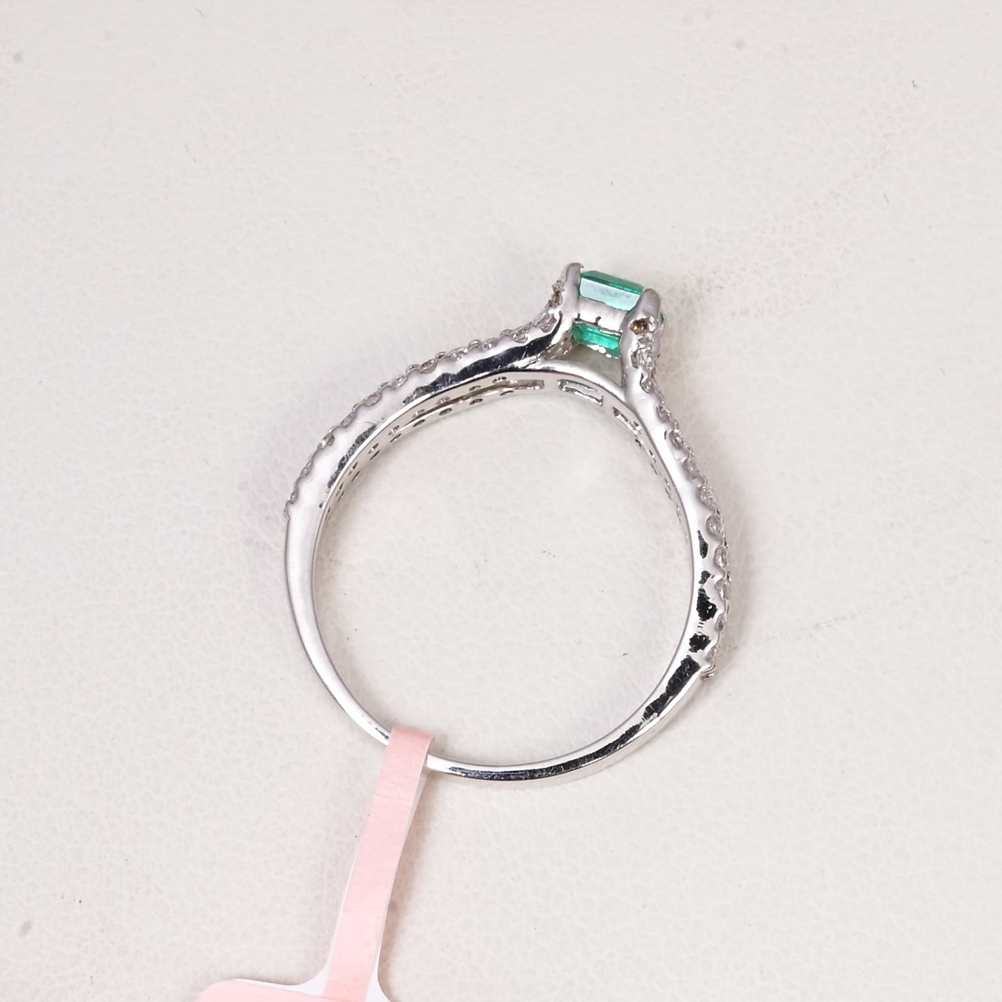 Emerald Grace Split Shank Ring