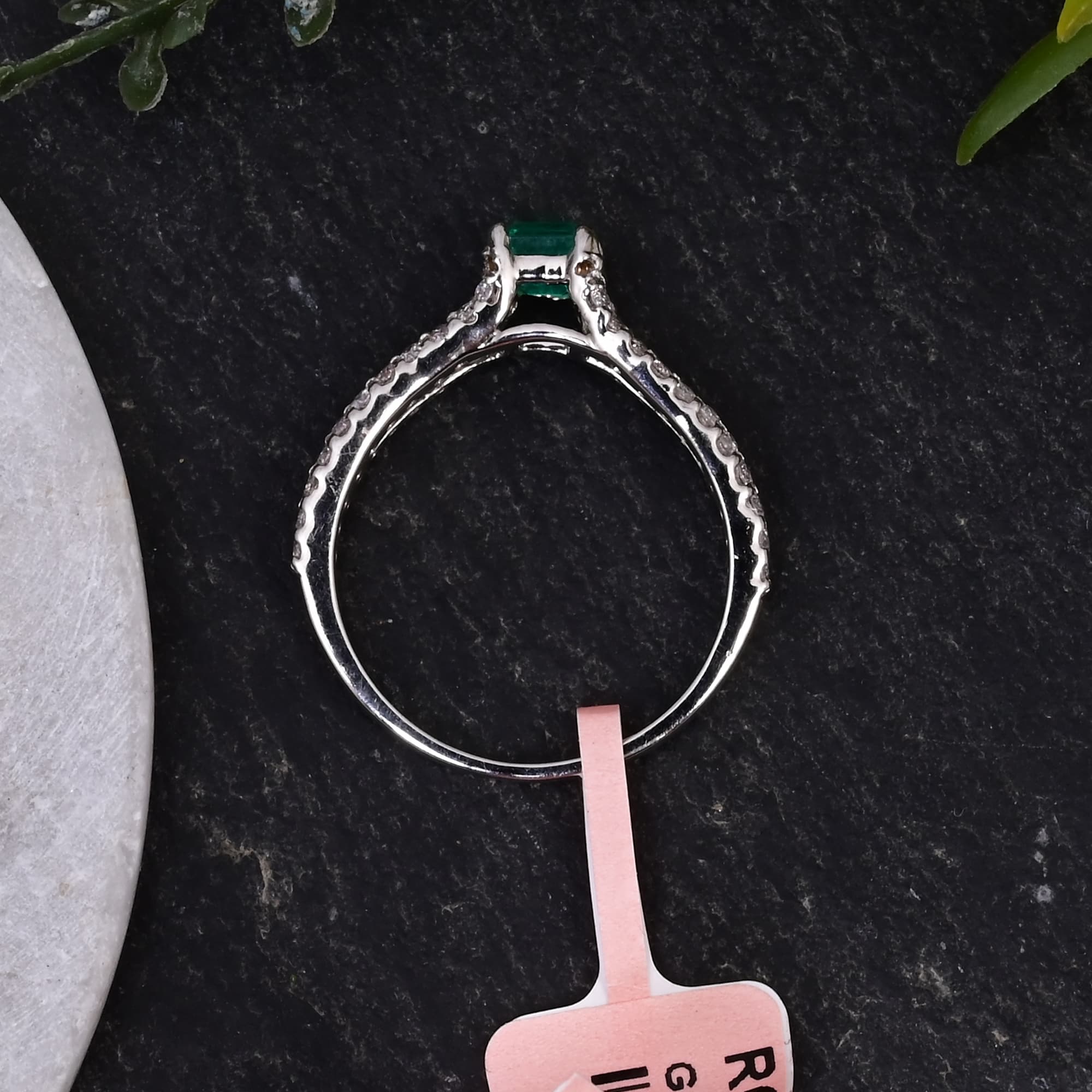 Emerald Grace Split Shank Ring